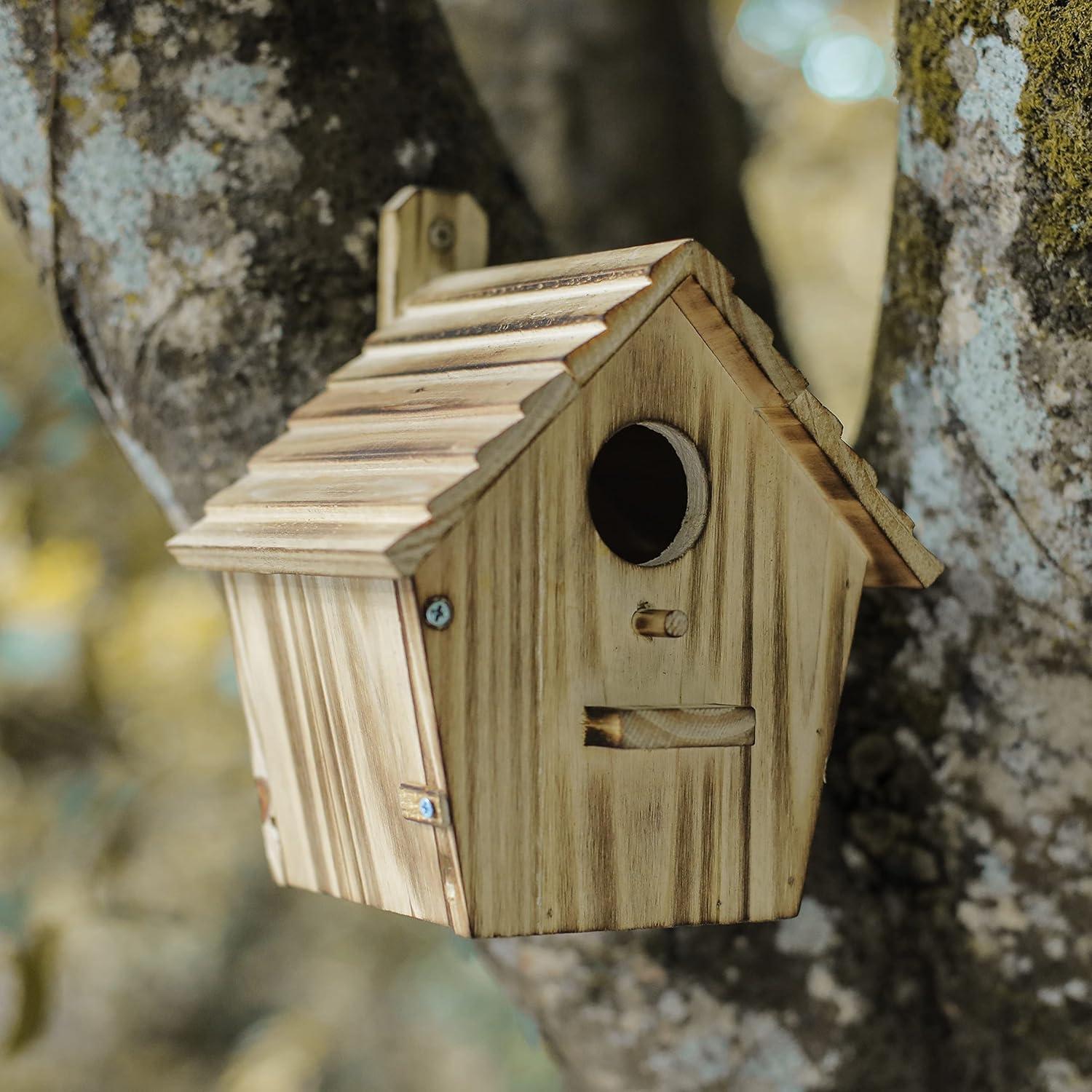Casa de Aves de Madera NATUREYLWL Modelo B8 para Jardín