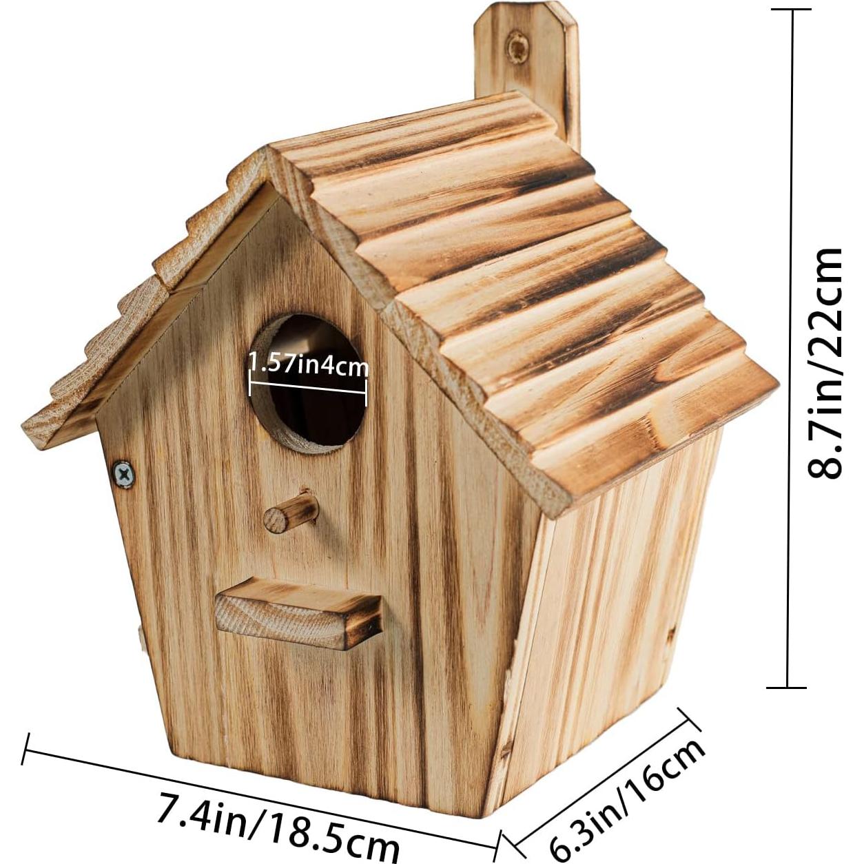 Casa de Aves de Madera NATUREYLWL Modelo B8 para Jardín