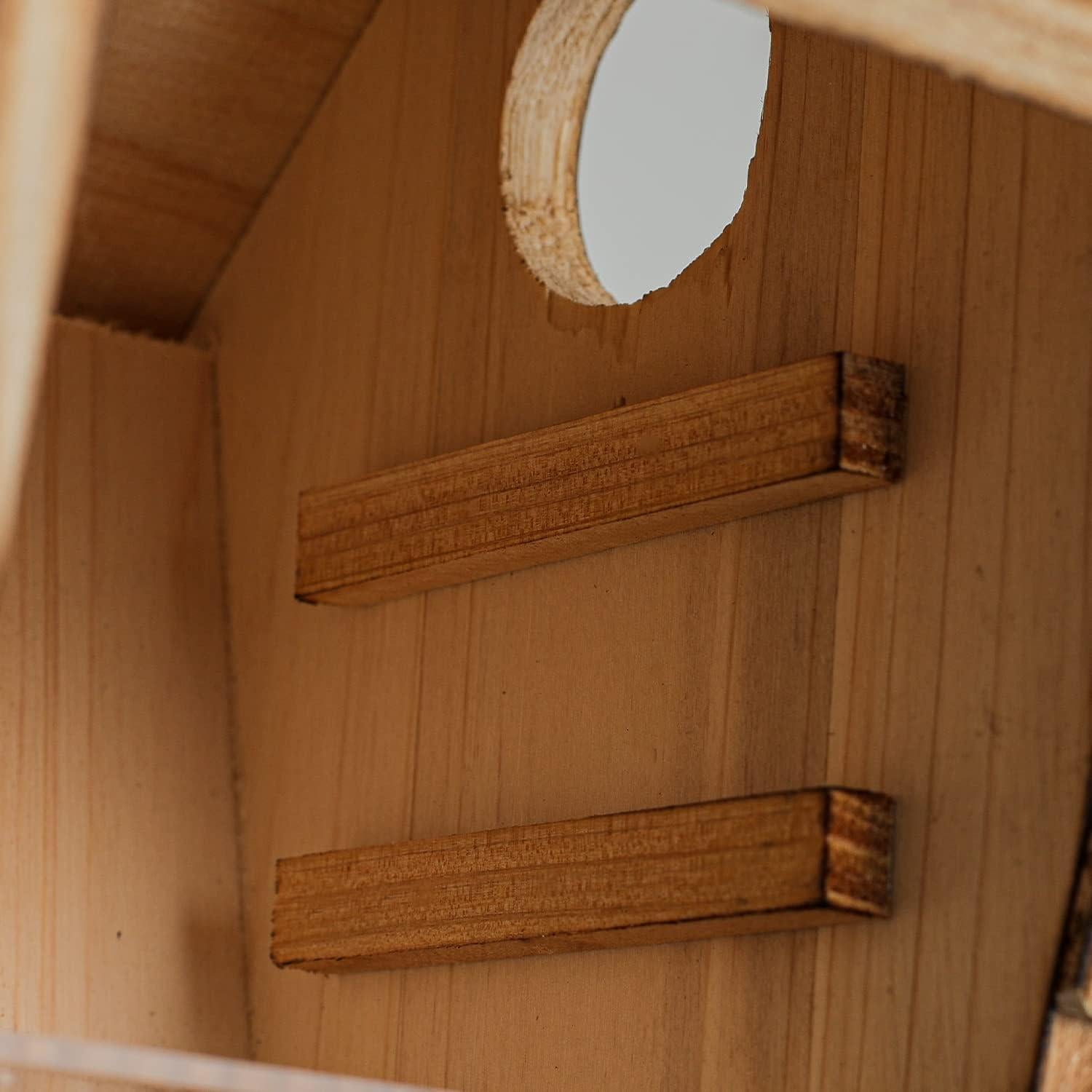 Casa de Aves de Madera NATUREYLWL Modelo B8 para Jardín