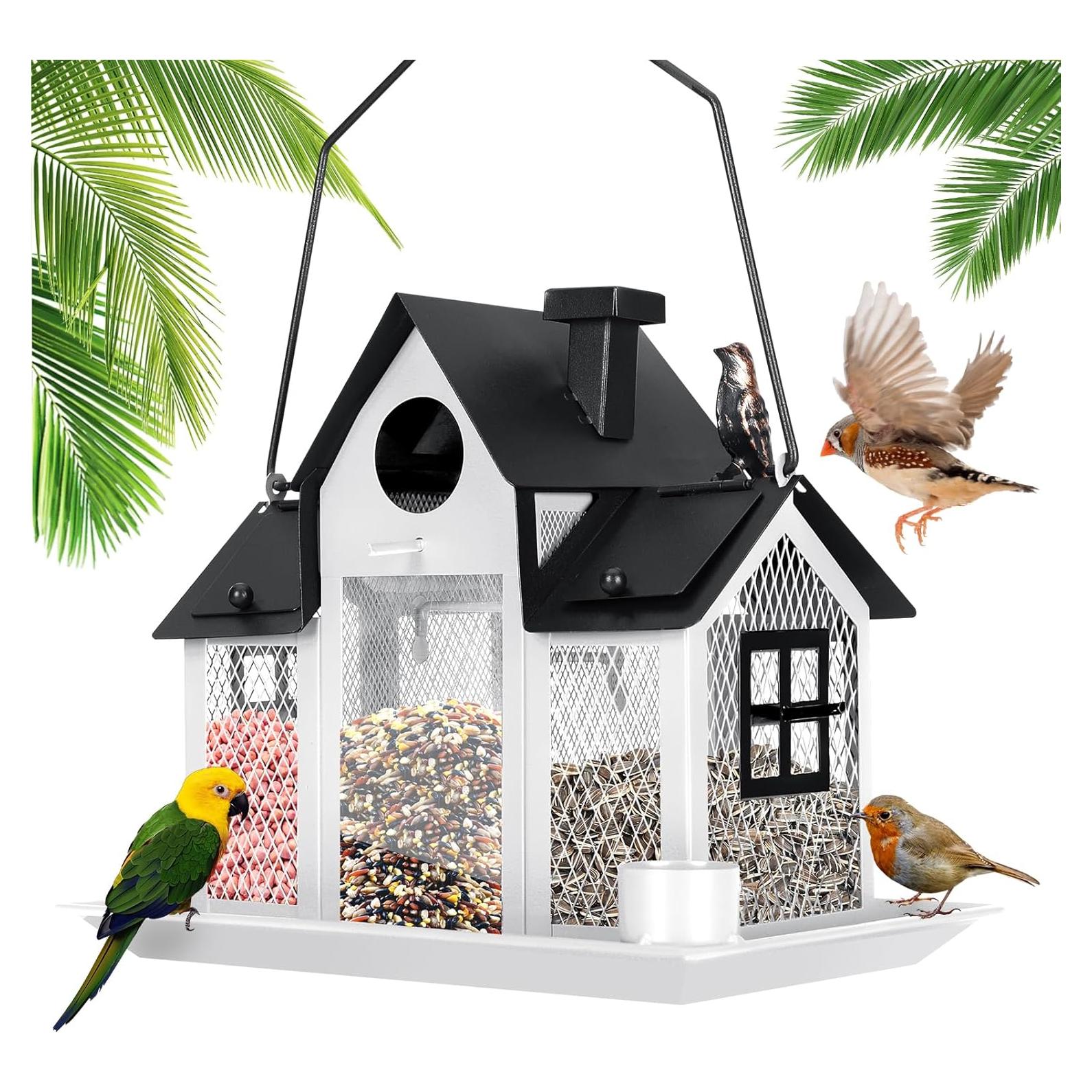 Comedero Solar para Aves YADOOLIFE Blanco 2.27 kg Resistente