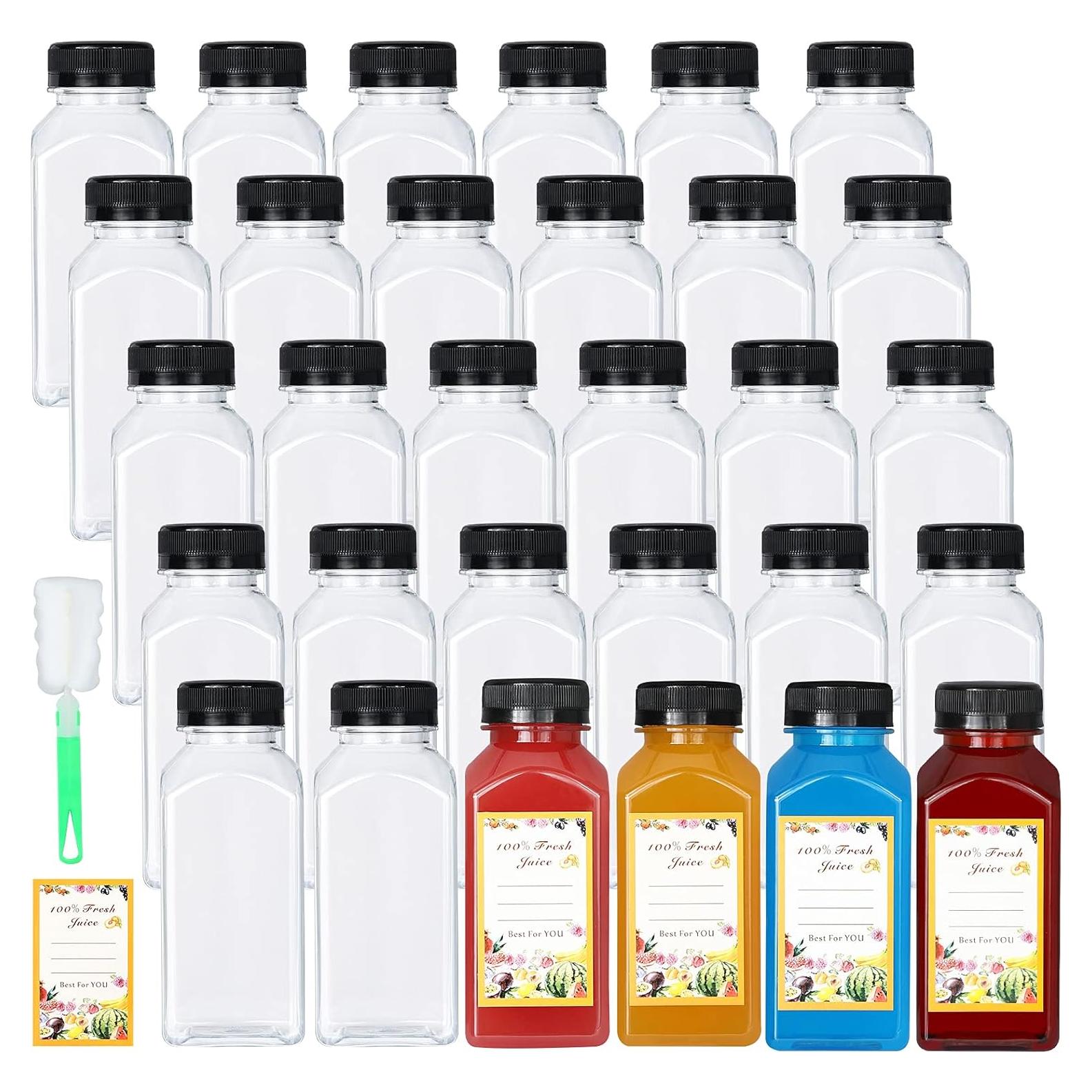 DANALLAN 30 Botellas de Plástico 240ml con Tapas a Prueba de Fugas