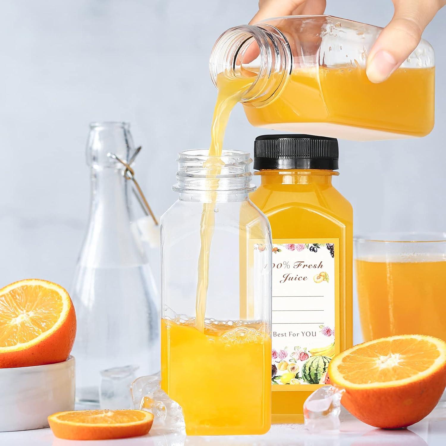 DANALLAN 30 Botellas de Plástico 240ml con Tapas a Prueba de Fugas