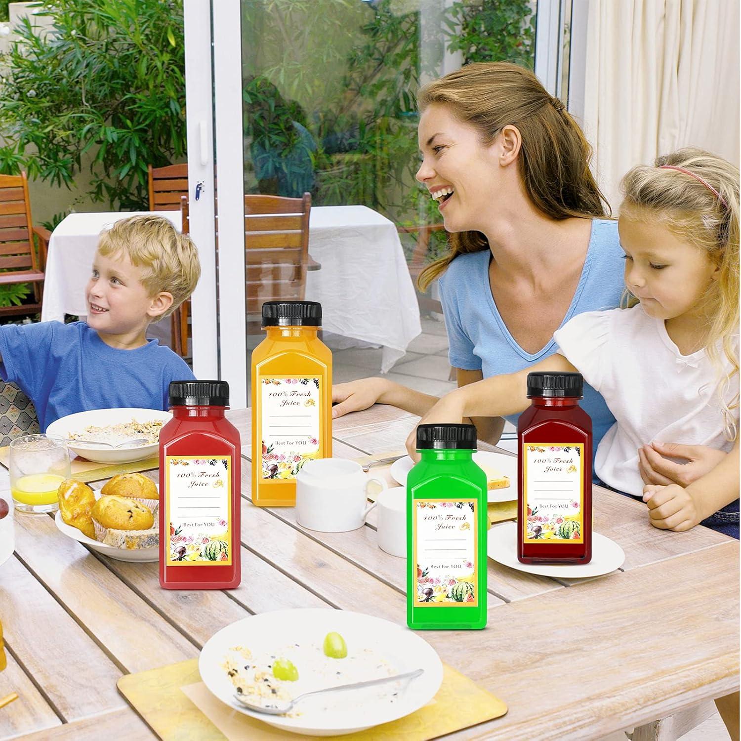 DANALLAN 30 Botellas de Plástico 240ml con Tapas a Prueba de Fugas