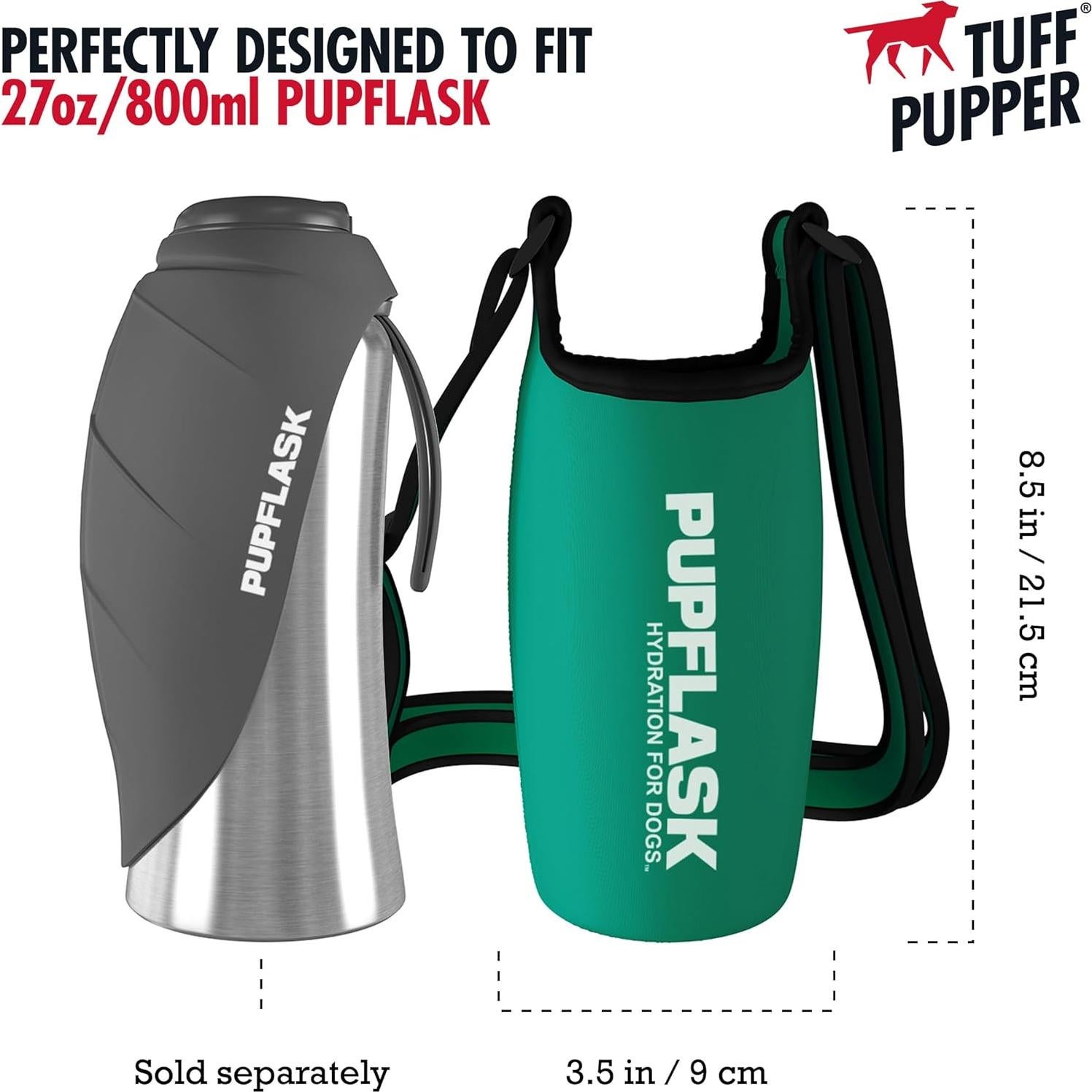 Soporte de Botella de Agua Tuff Pupper 0.8L Neopreno Verde