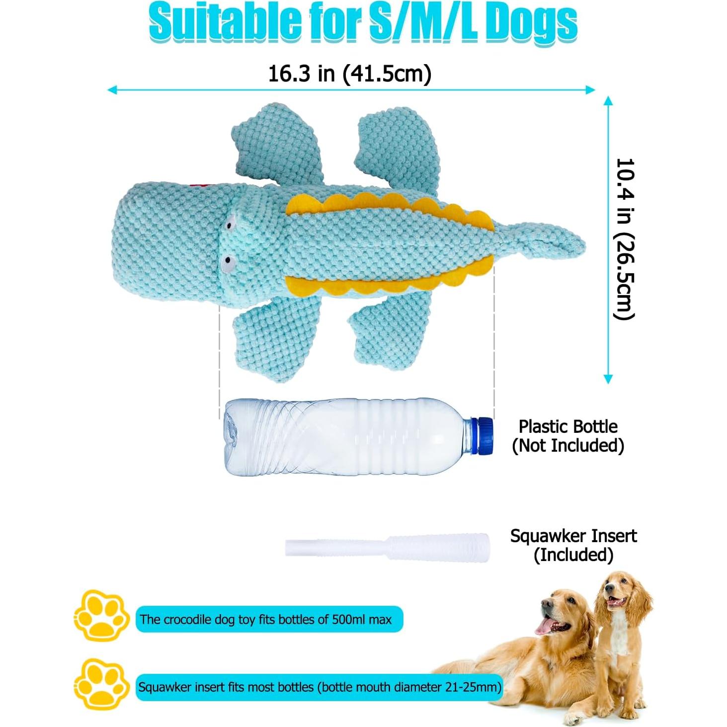 Juguete Interactivo para Perros Cocodrilo SCHITEC 41x26cm