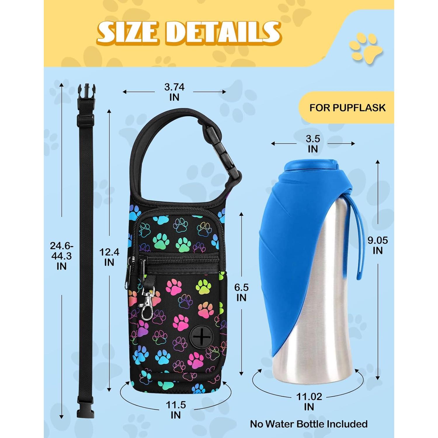 Bolsa Portátil Toykee para Botella de Agua Mascotas 27oz