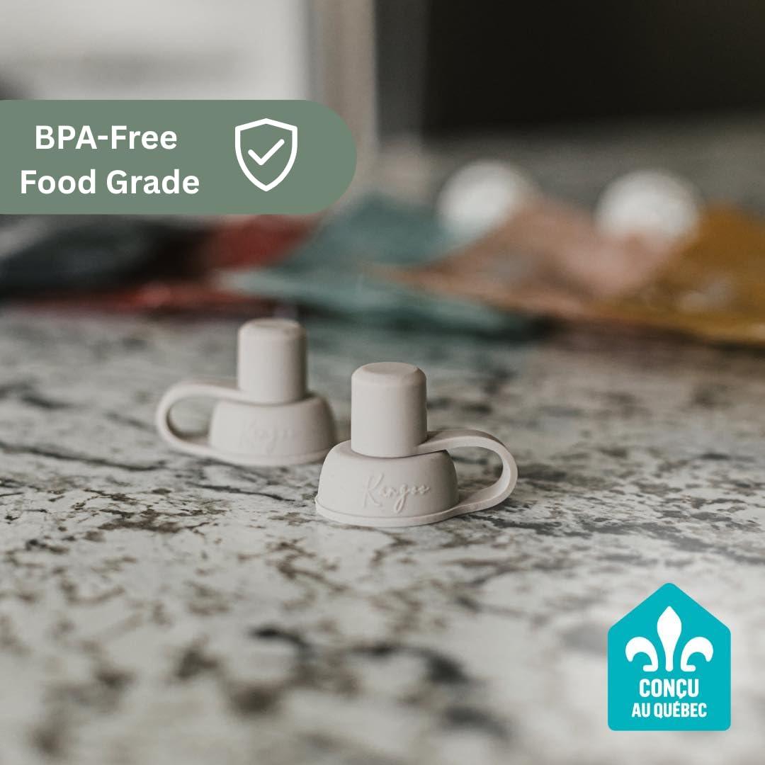 Válvulas Antiderrame para Bolsas de Comida Softsip x2 - Silicona BPA Free