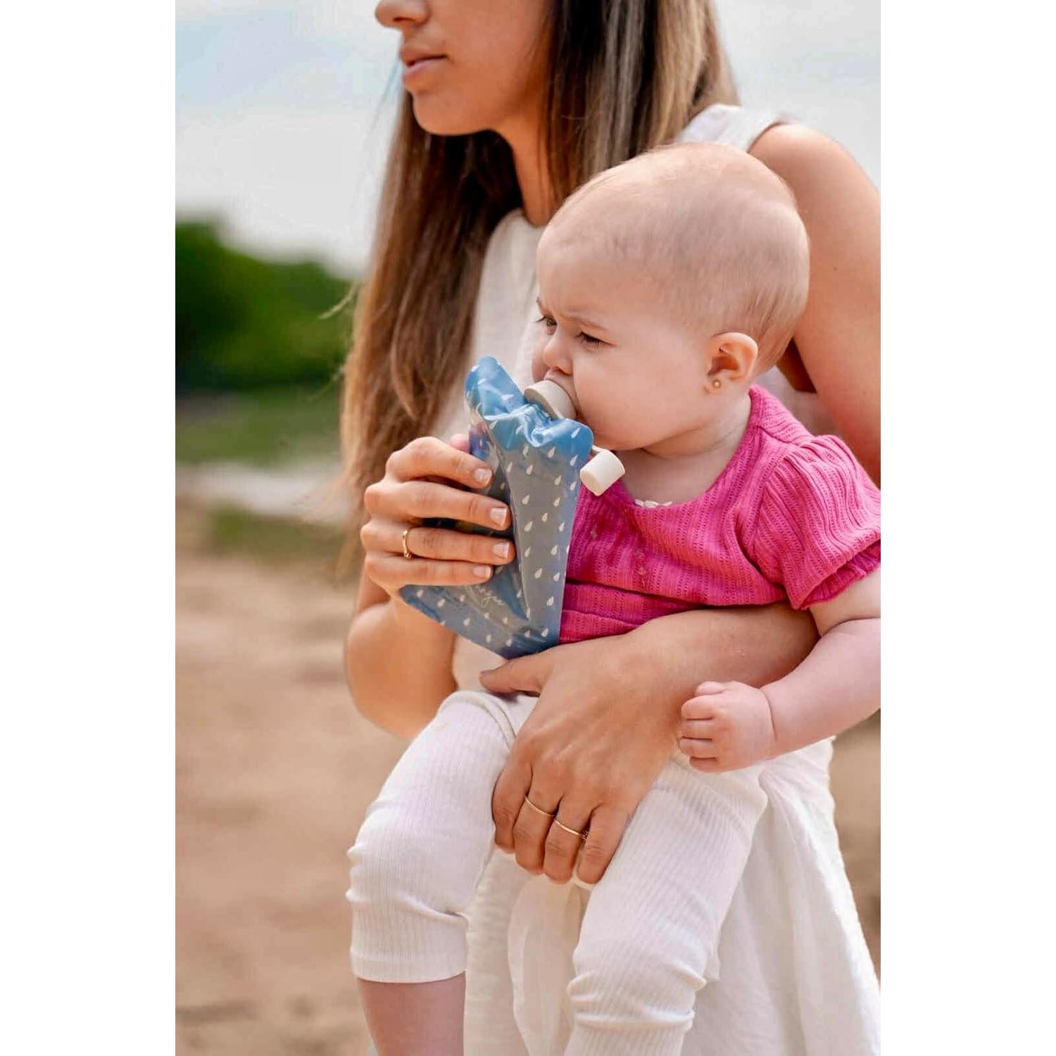 Válvulas Antiderrame para Bolsas de Comida Softsip x2 - Silicona BPA Free