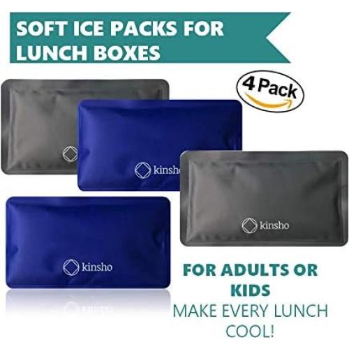 Paquetes de Hielo Suaves Reutilizables kinsho - Set de 4