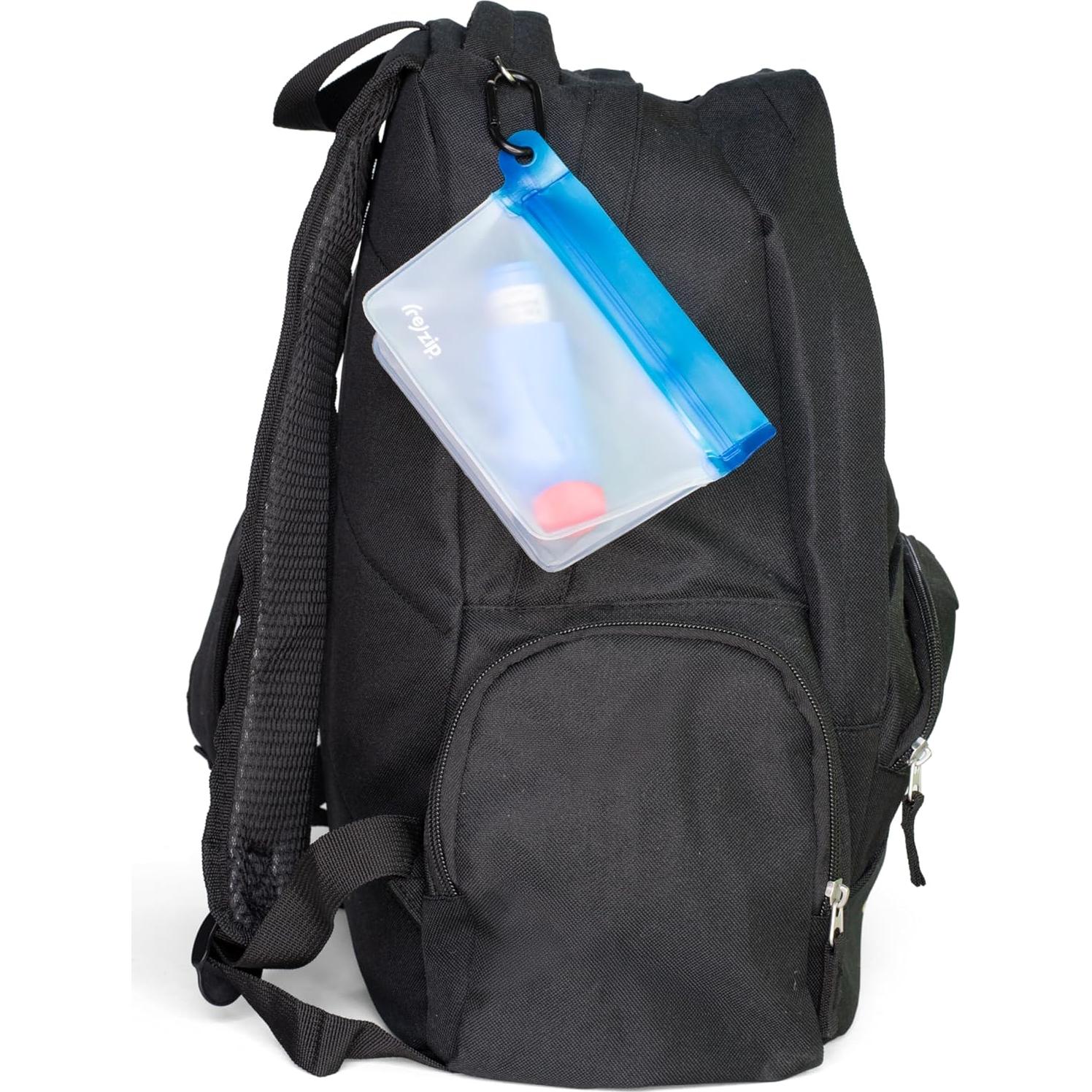 Bolsas Reutilizables Clip-On re)zip Cobalto - Paquete de 2