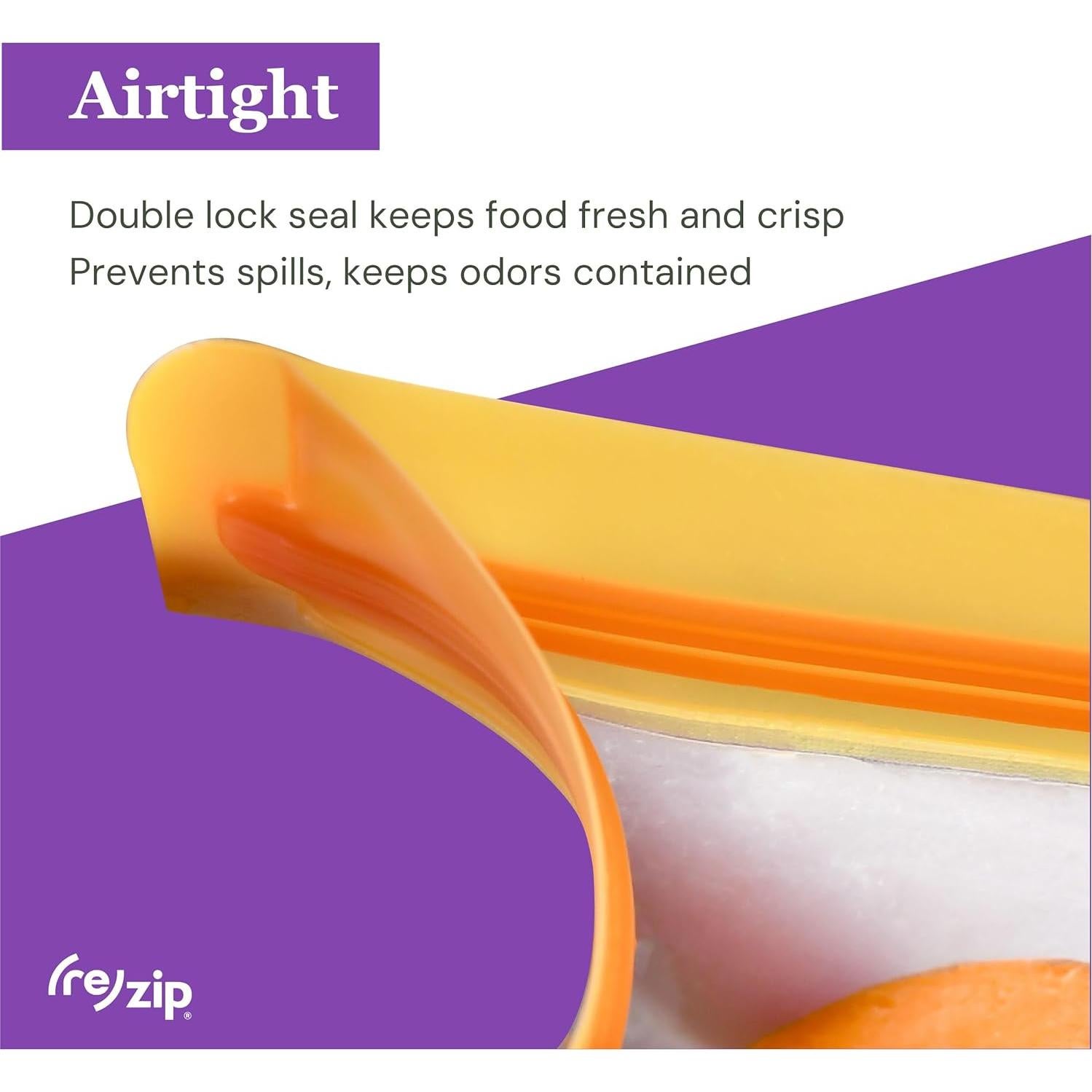 Bolsas Reutilizables Clip-On re)zip Cobalto - Paquete de 2