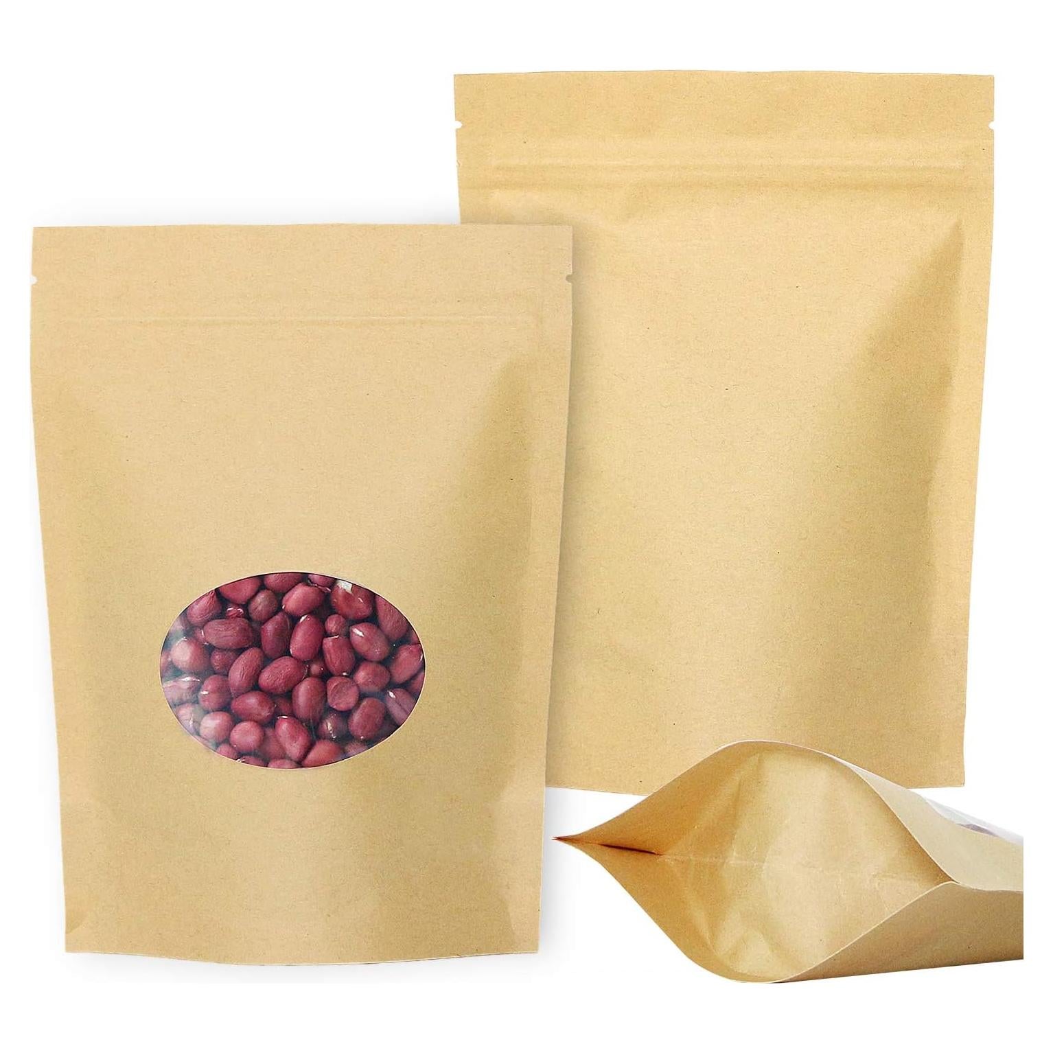 Bolsas de Papel Kraft Reutilizables SumDirect 14x19 cm - 50 Pcs