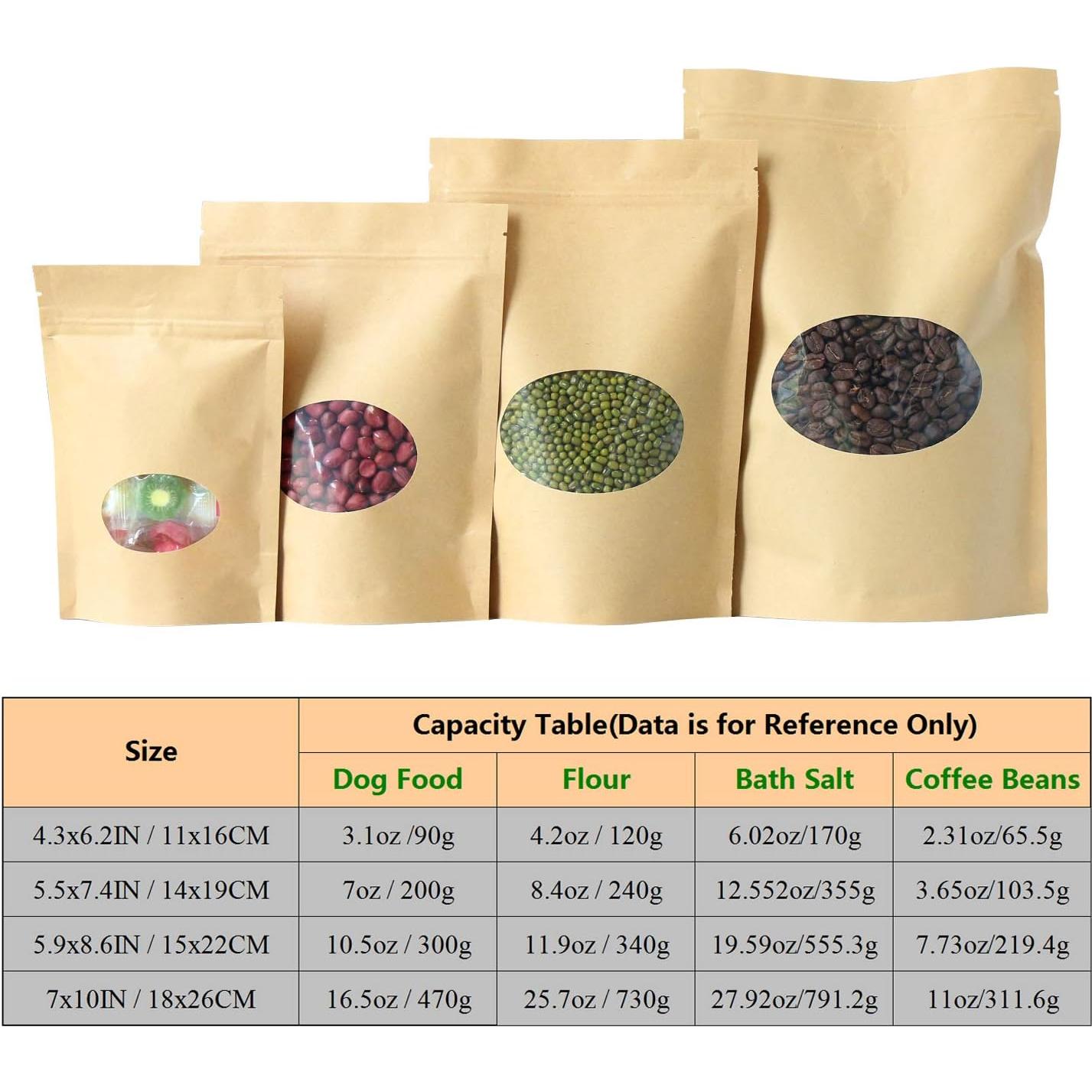 Bolsas de Papel Kraft Reutilizables SumDirect 14x19 cm - 50 Pcs