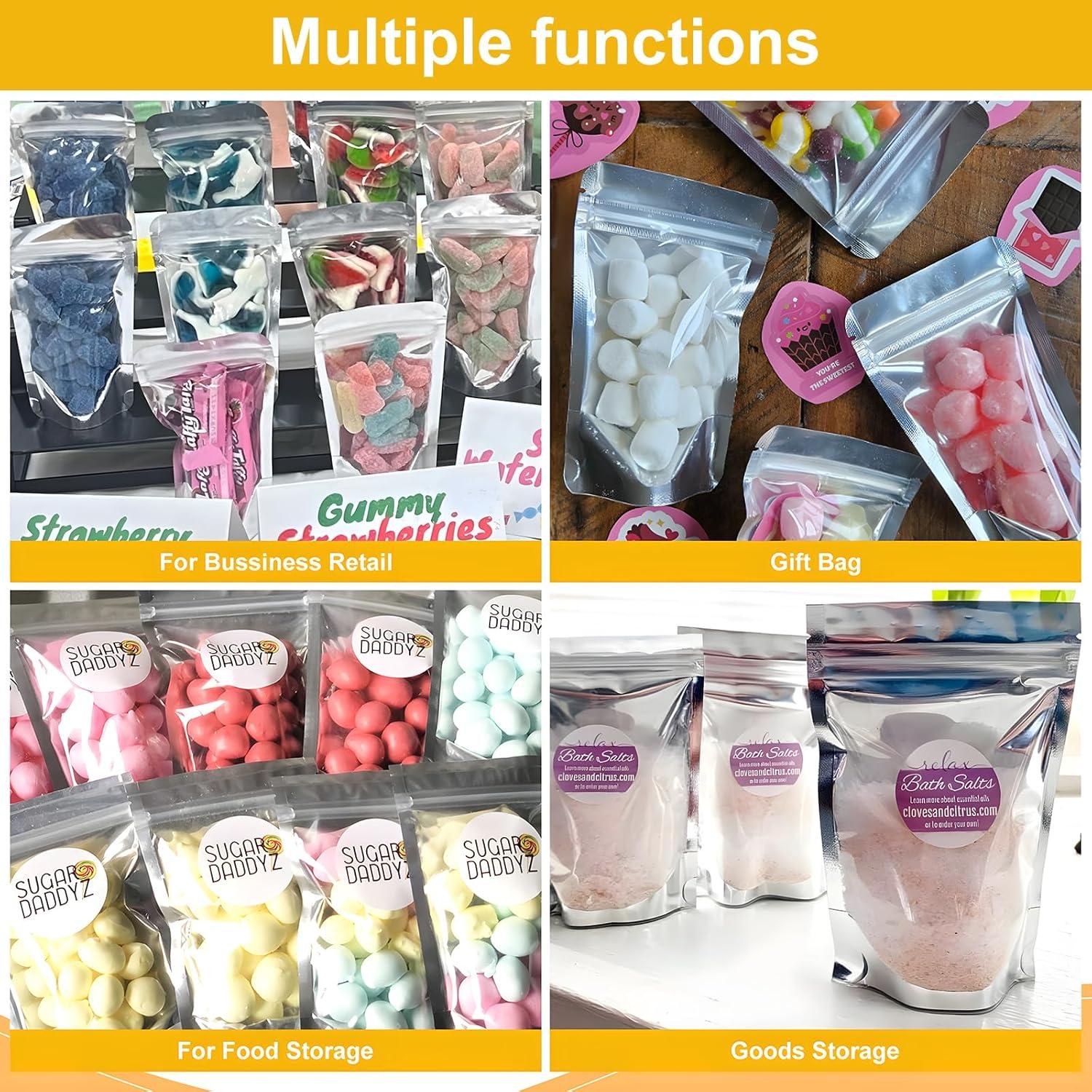 Bolsas de Aluminio Reutilizables SumDirect 9x15 cm - Paquete de 50