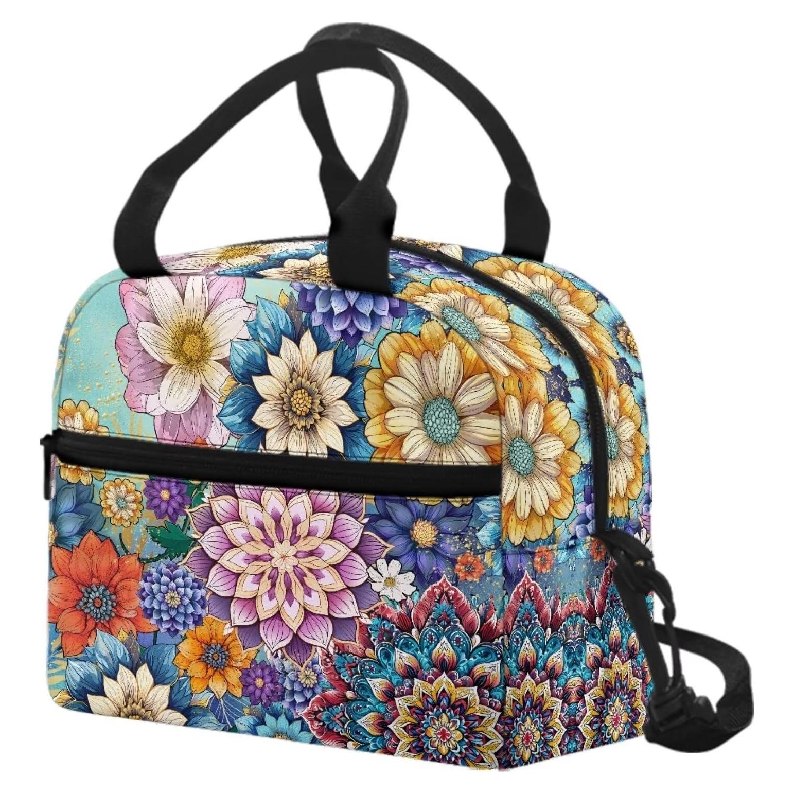 Bolsa de Almuerzo Aislada Luarisgur Floral 1L 23.1x12.9x20.8cm