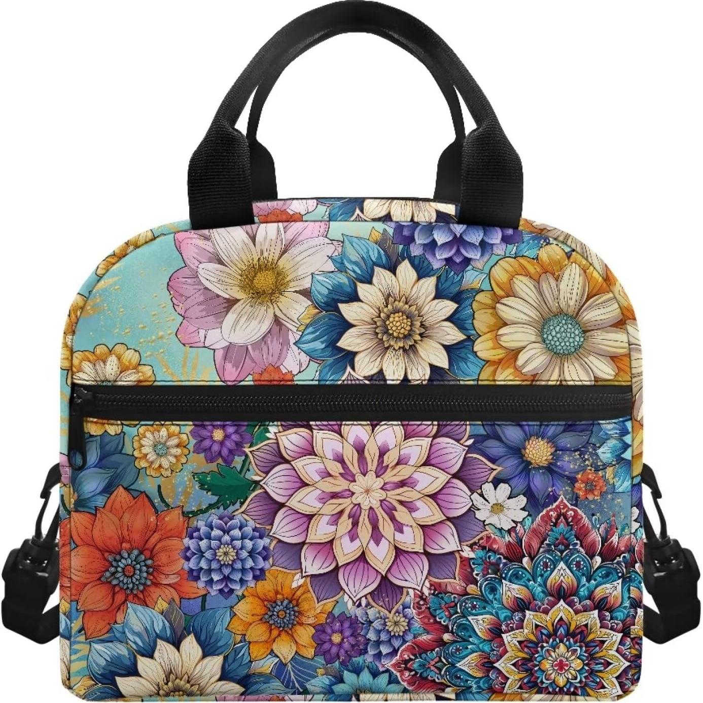 Bolsa de Almuerzo Aislada Luarisgur Floral 1L 23.1x12.9x20.8cm