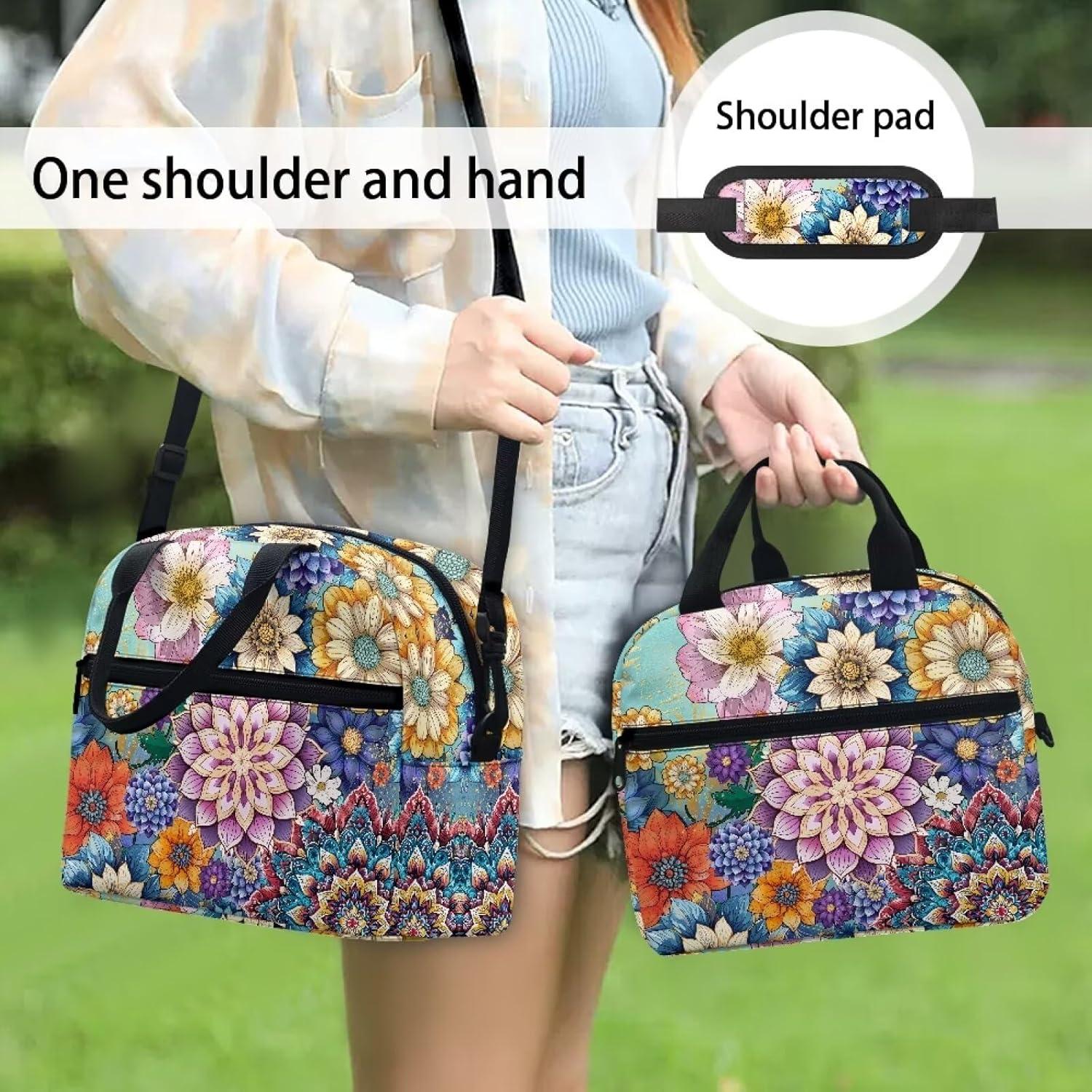 Bolsa de Almuerzo Aislada Luarisgur Floral 1L 23.1x12.9x20.8cm