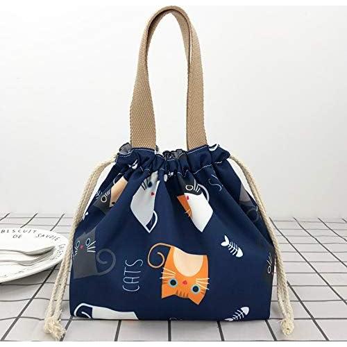 Bolsa de Almuerzo Reutilizable Enyuwlcm Gato Azul Mini 7.87L