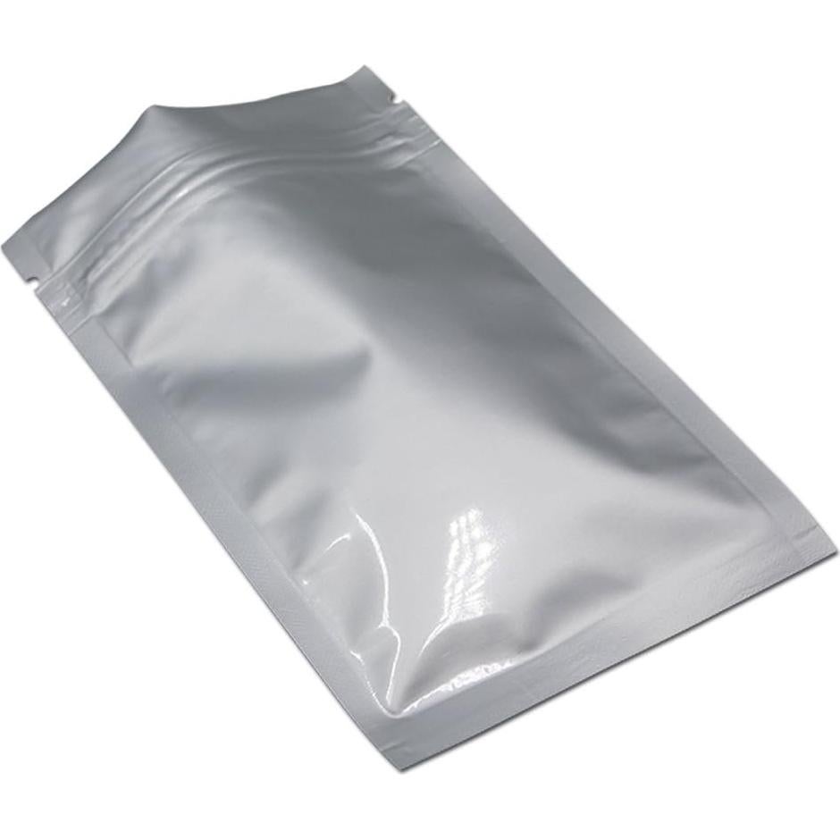 Bolsas Mylar Reutilizables MITOB 100 Piezas 10x15 cm Plateadas