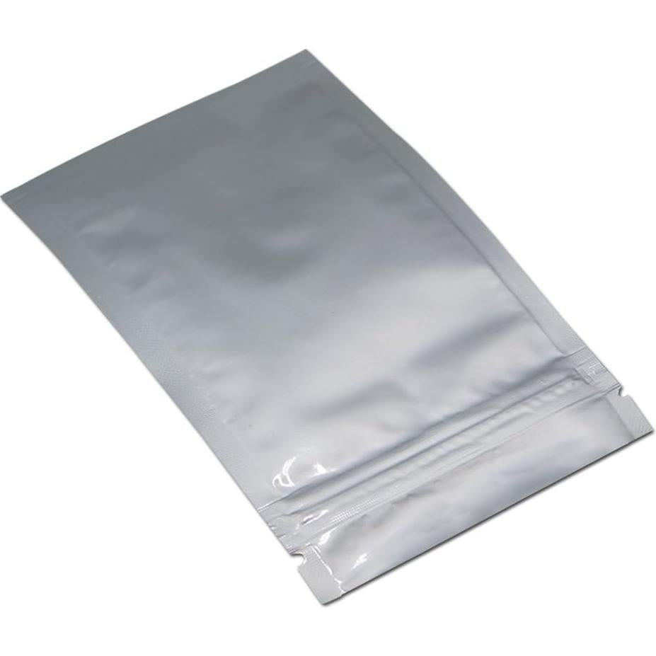 Bolsas Mylar Reutilizables MITOB 100 Piezas 10x15 cm Plateadas