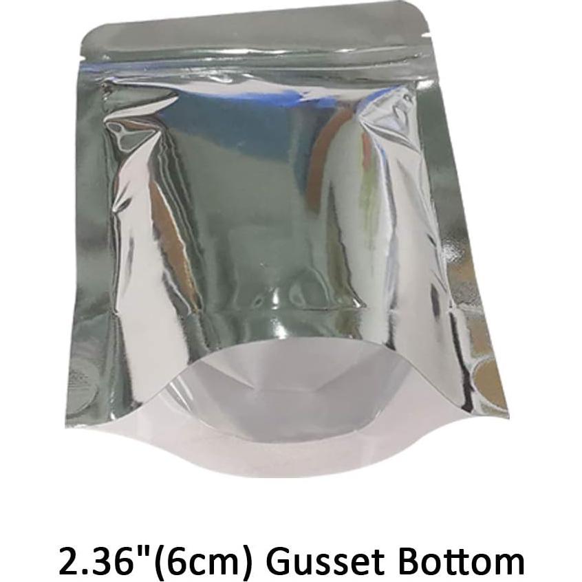 100 Bolsas Mylar Reutilizables 4x6" Belinlen Transparentes