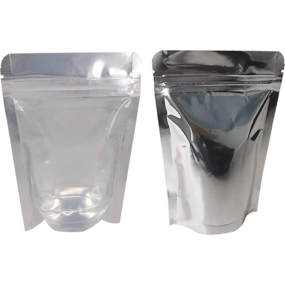 100 Bolsas Mylar Reutilizables 4x6" Belinlen Transparentes