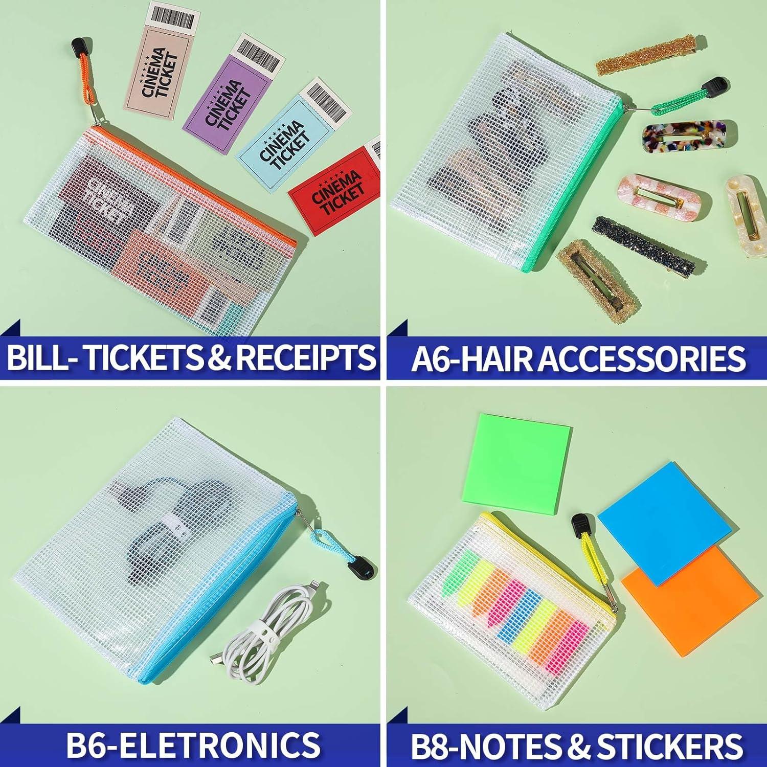 Bolsas de Cremallera Transparentes LEOBRO - 7 Tamaños Variados