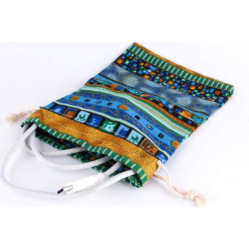 Bolsa de yute étnica azteca SumDirect 20 piezas 13x18 cm