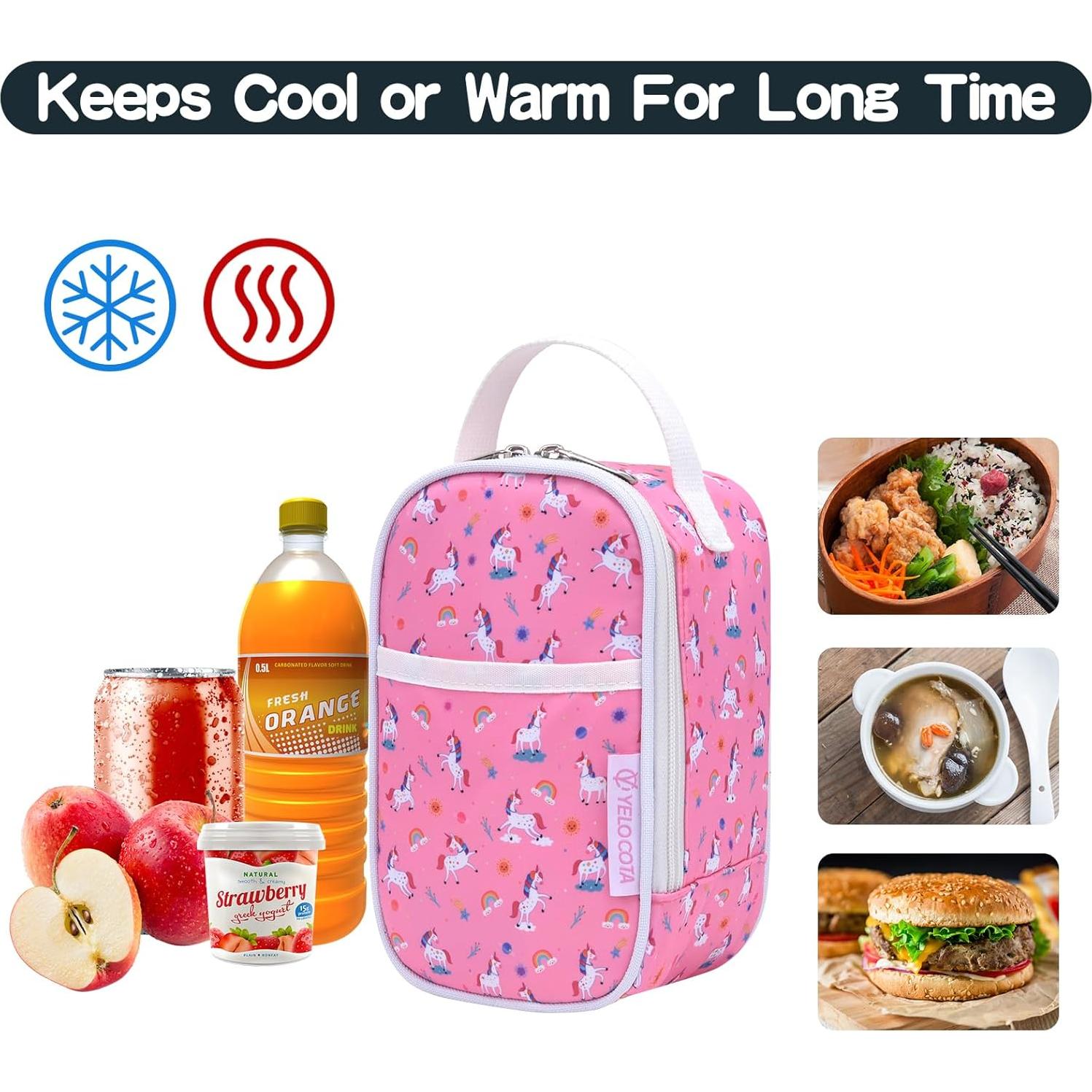 Bolsa de Almuerzo Aislada Yelocota Unicornio 765g - Resistente a Fugas