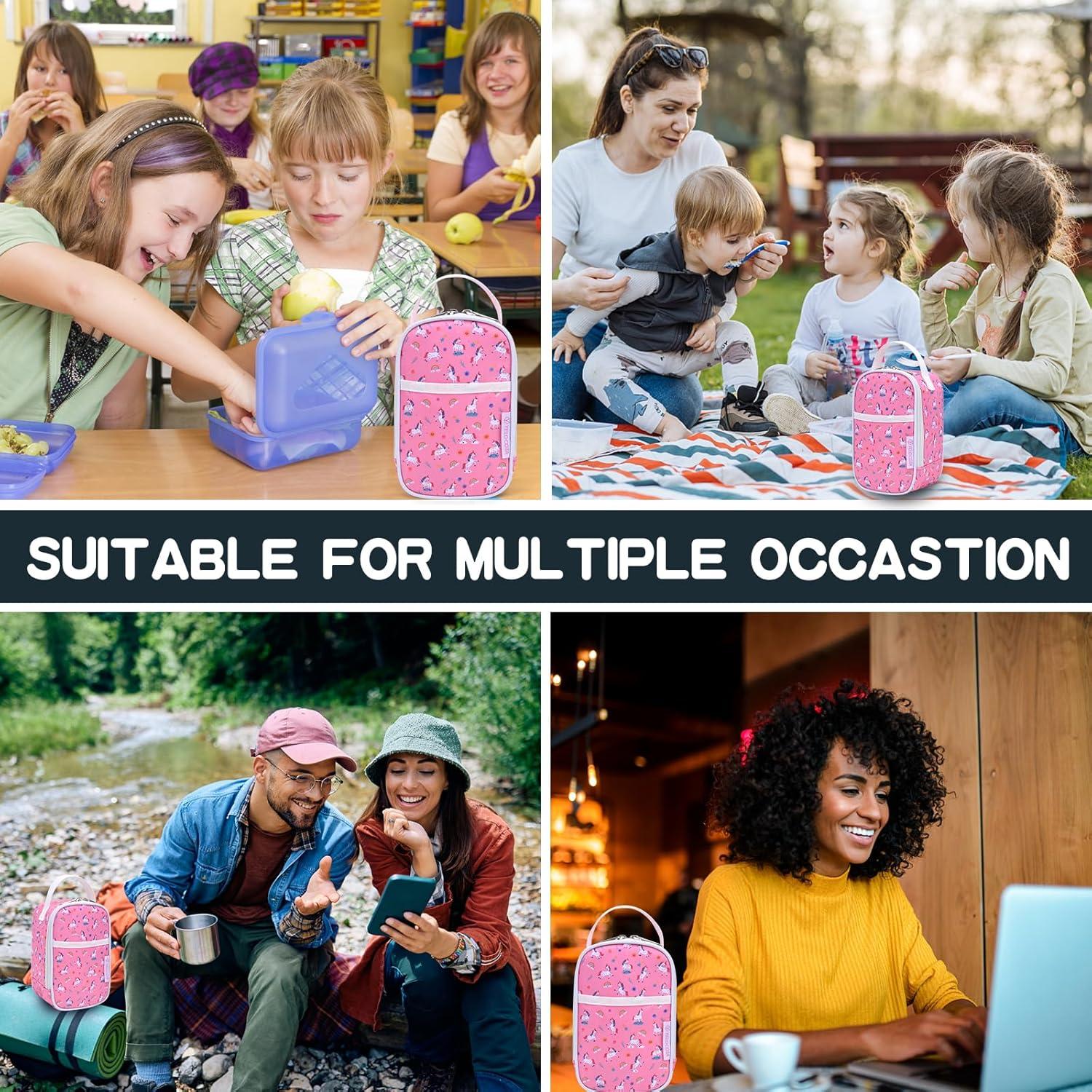 Bolsa de Almuerzo Aislada Yelocota Unicornio 765g - Resistente a Fugas