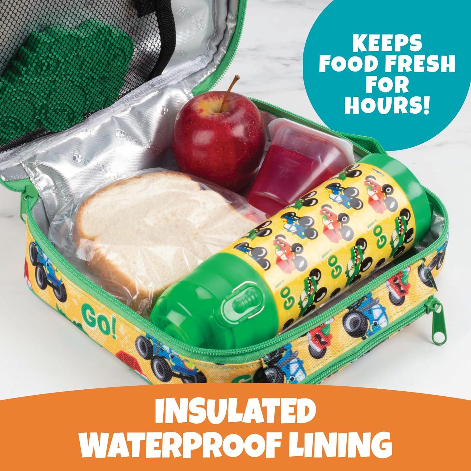 Caja de Almuerzo Aislada Bentology Camión Monstruo 25.4x20.3cm