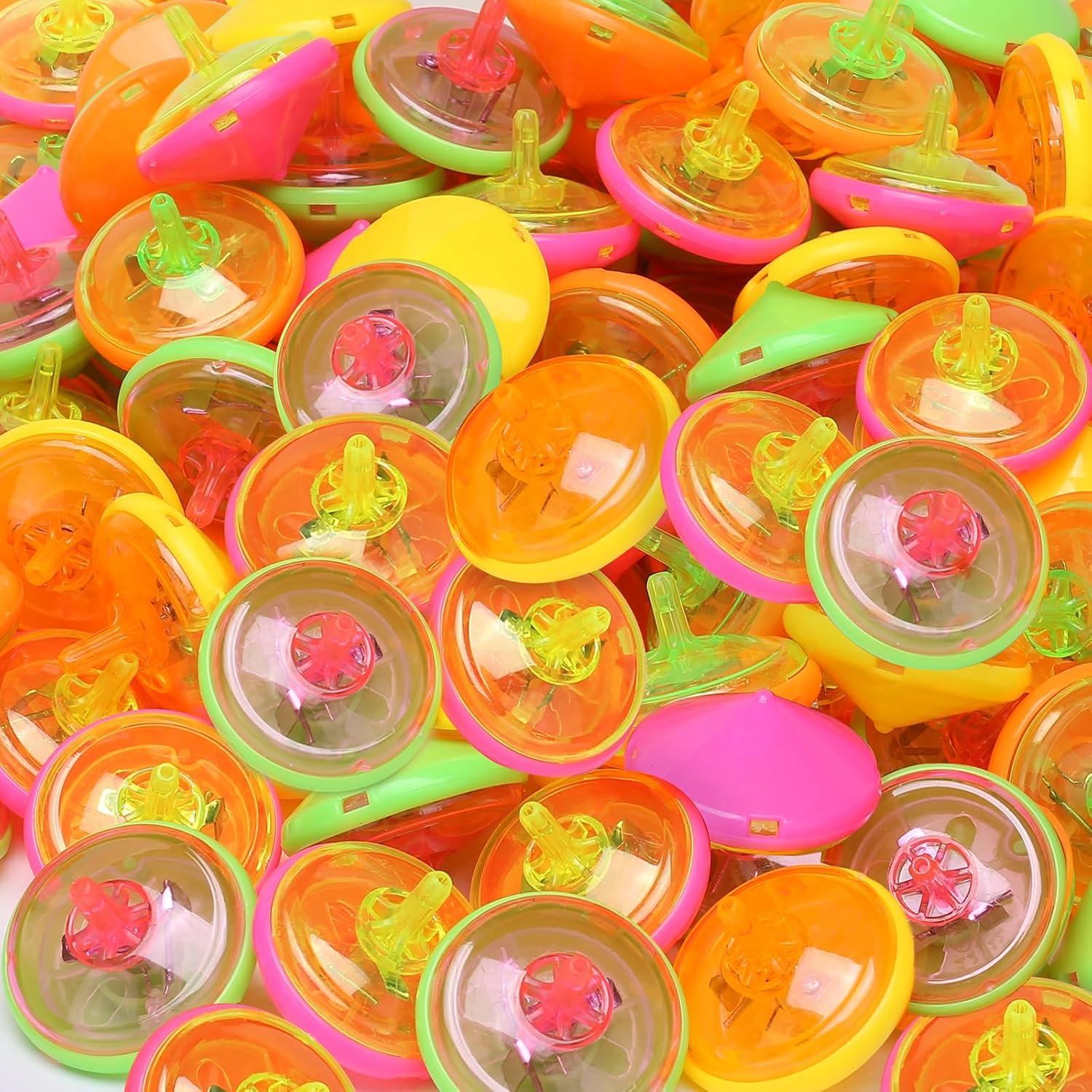 Juego de 50 Trompos LED Iluminados para Niños - MOEAWS