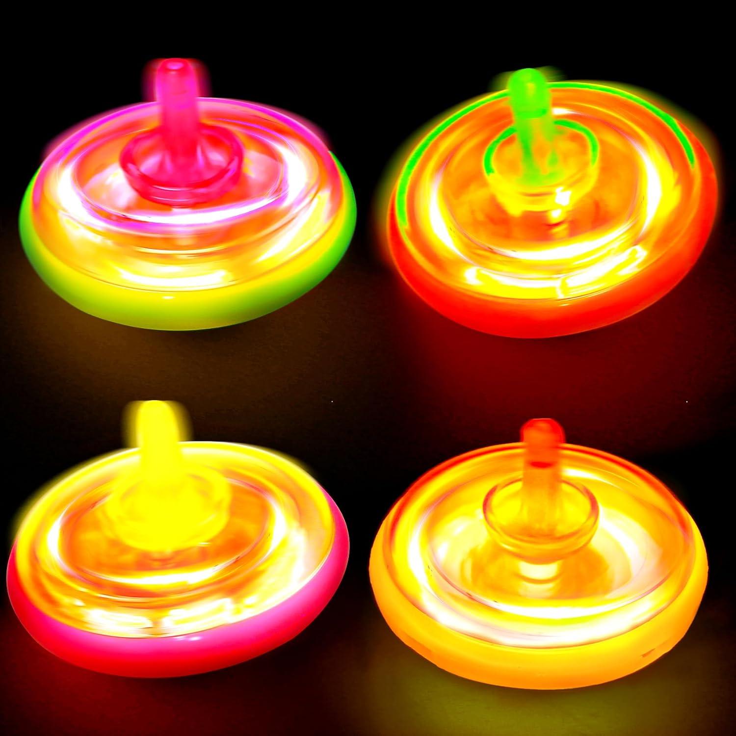 Juego de 50 Trompos LED Iluminados para Niños - MOEAWS