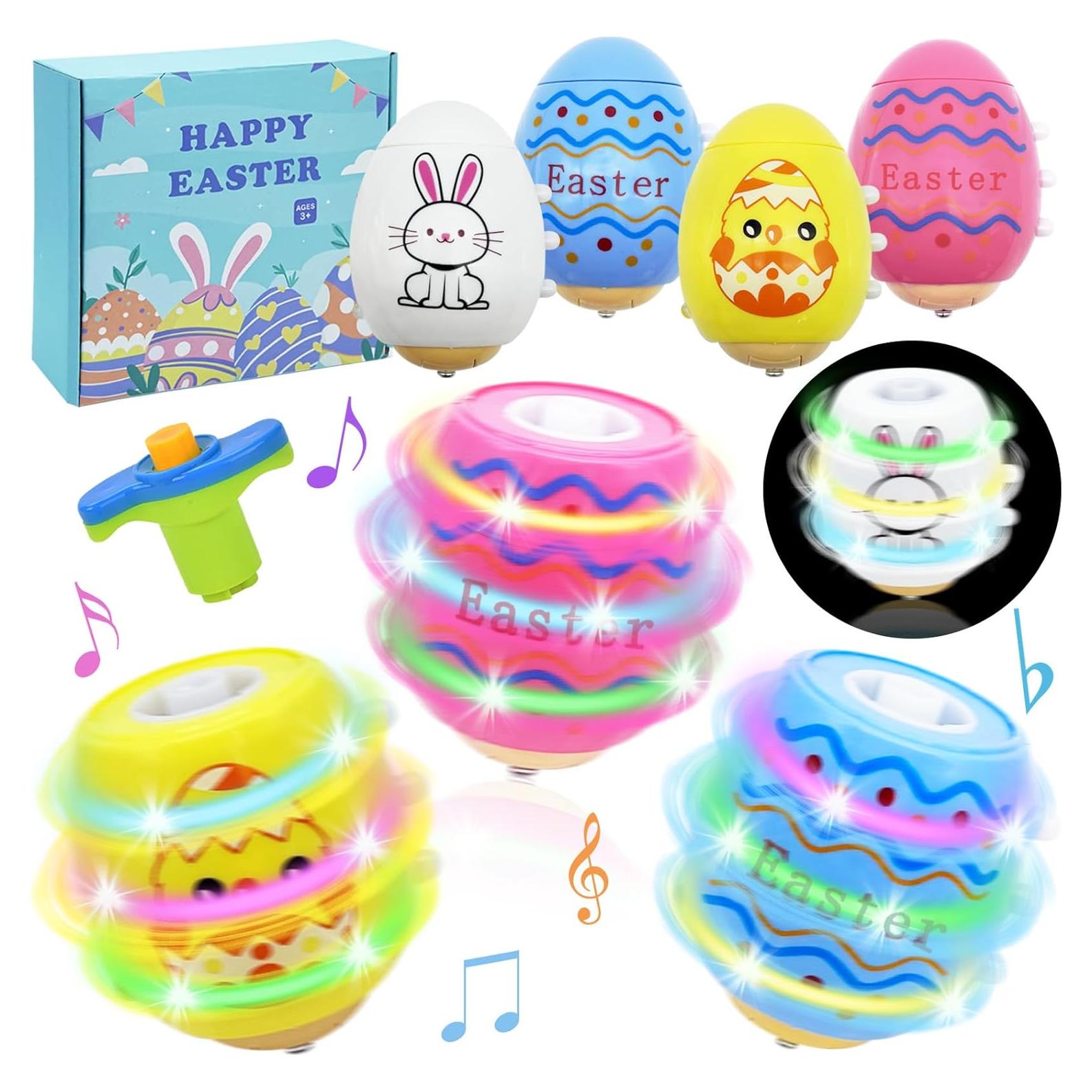 Trompos Giratorios Iluminados Taranovi - Rellenos de Cesta de Pascua