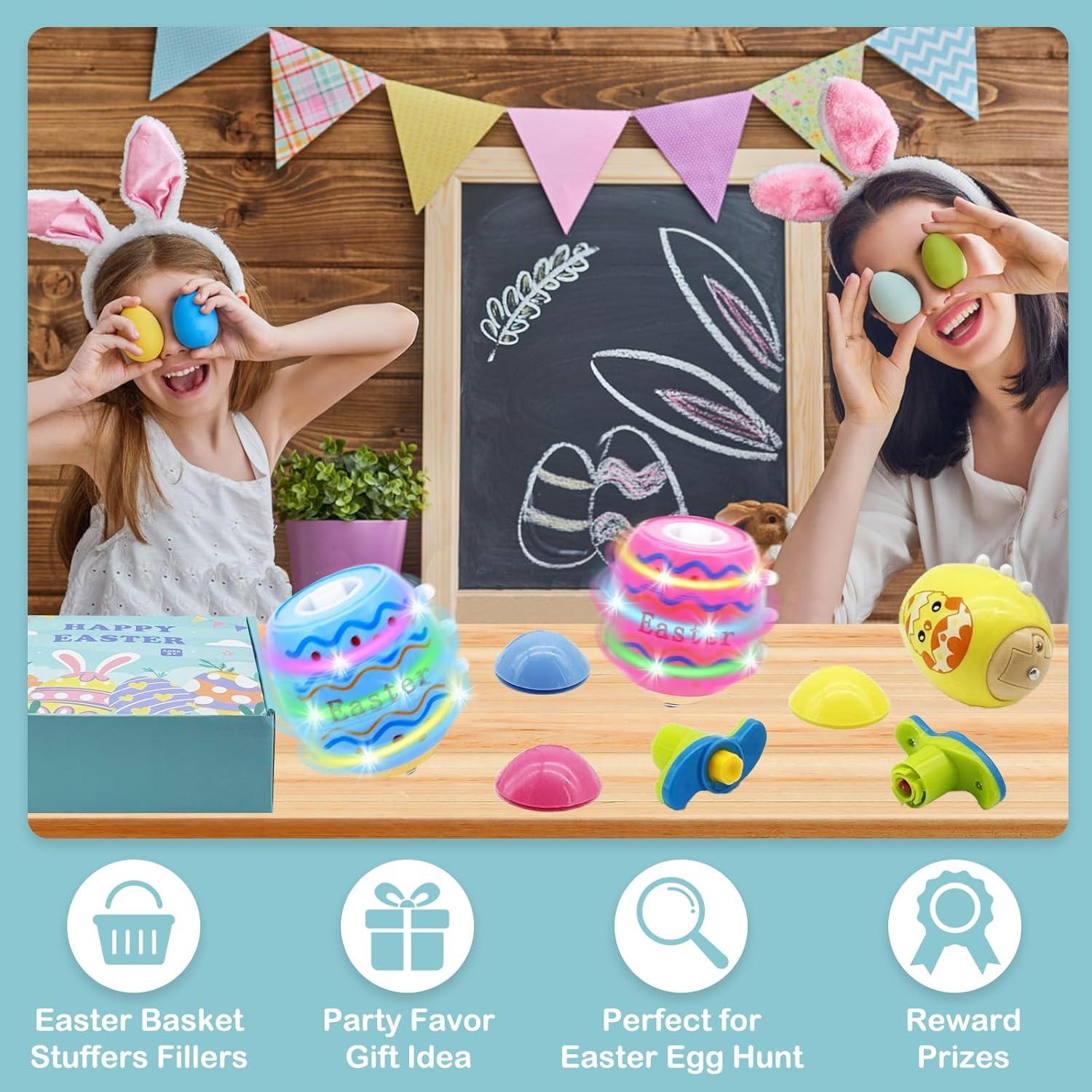 Trompos Giratorios Iluminados Taranovi - Rellenos de Cesta de Pascua