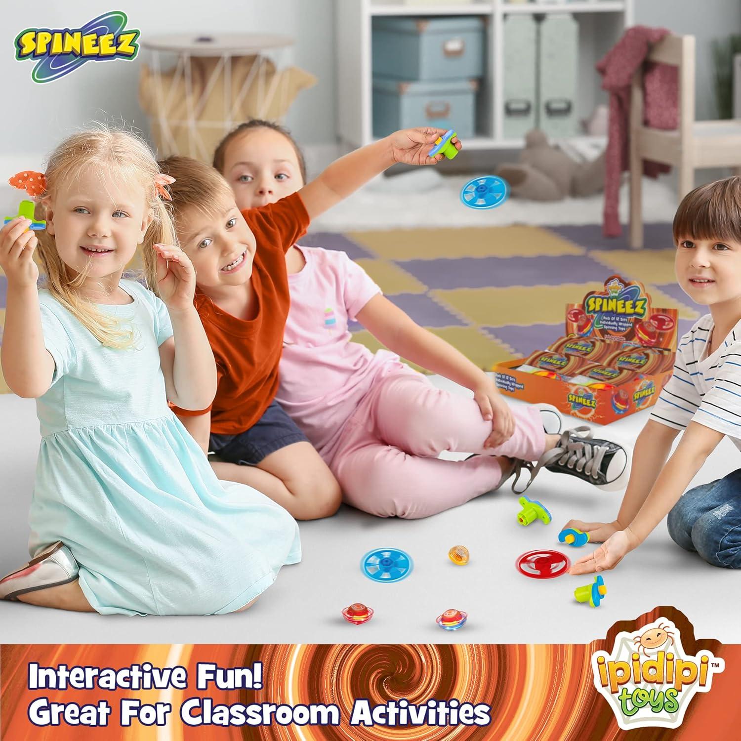 Trompos Giratorios Iluminados IPIDIPI TOYS - Paquete de 12