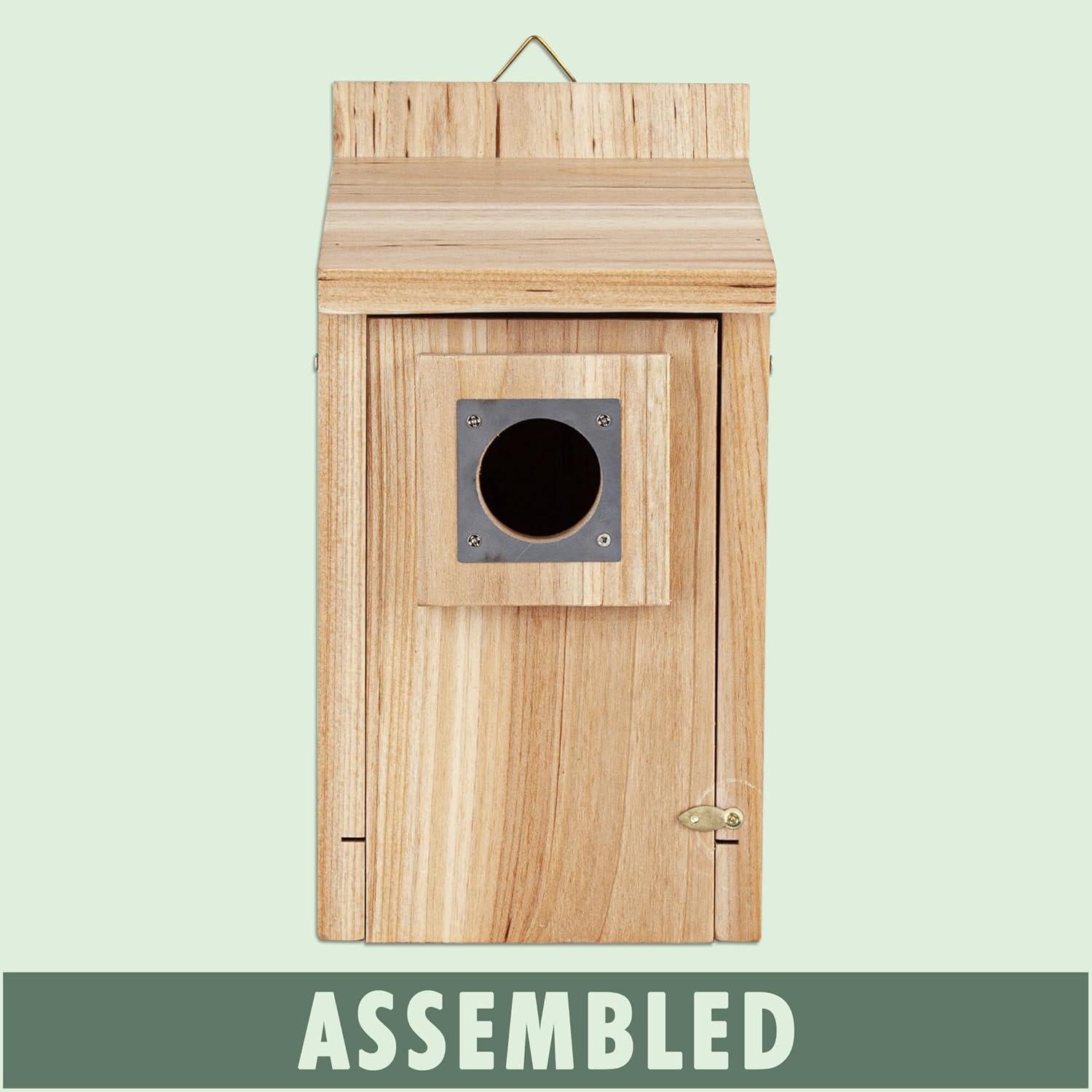 Casa para Aves de Madera CARTMAN 55.88x33.99cm con Acero Inoxidable