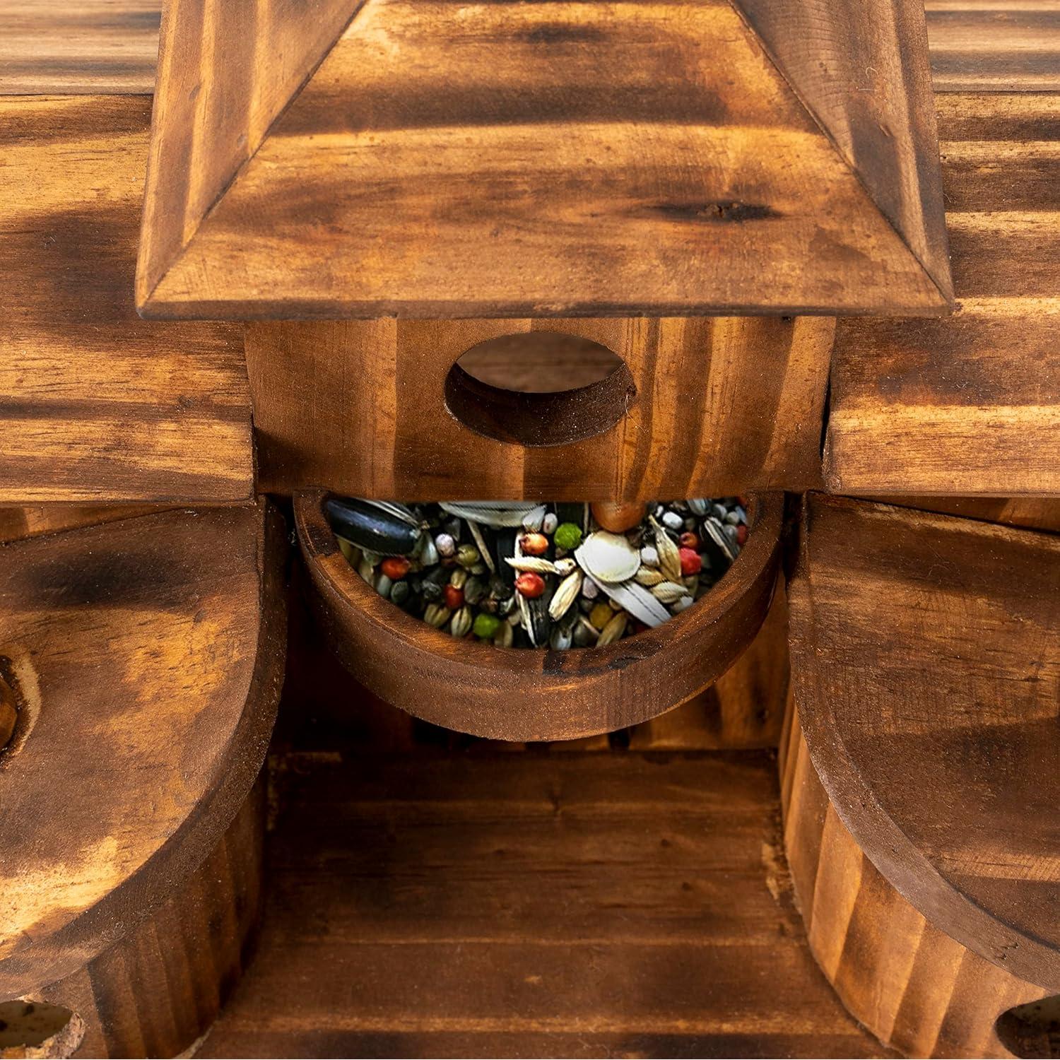 Casa para Aves COLEBA de 5 Habitaciones de Madera Natural