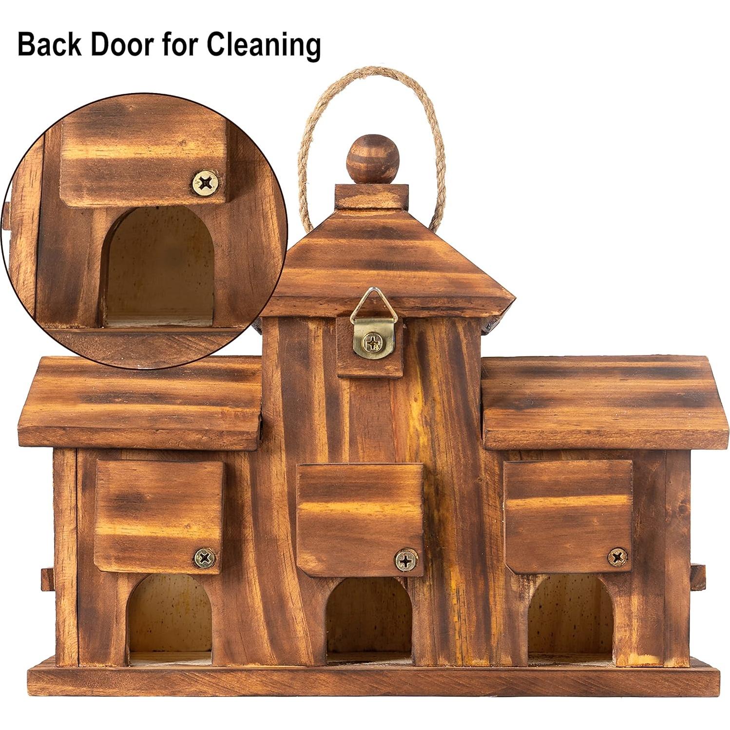 Casa para Aves COLEBA de 5 Habitaciones de Madera Natural