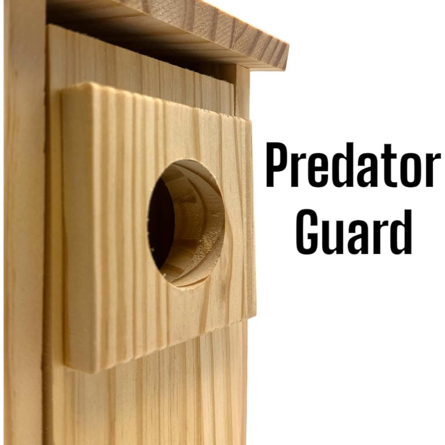 Casa de Pájaros DIY Oojami 2-Pack Madera Natural 25 cm