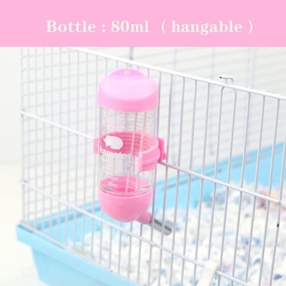 Botella de Agua para Hámster CHUQIANTONG Cerámica 80ml Rosa