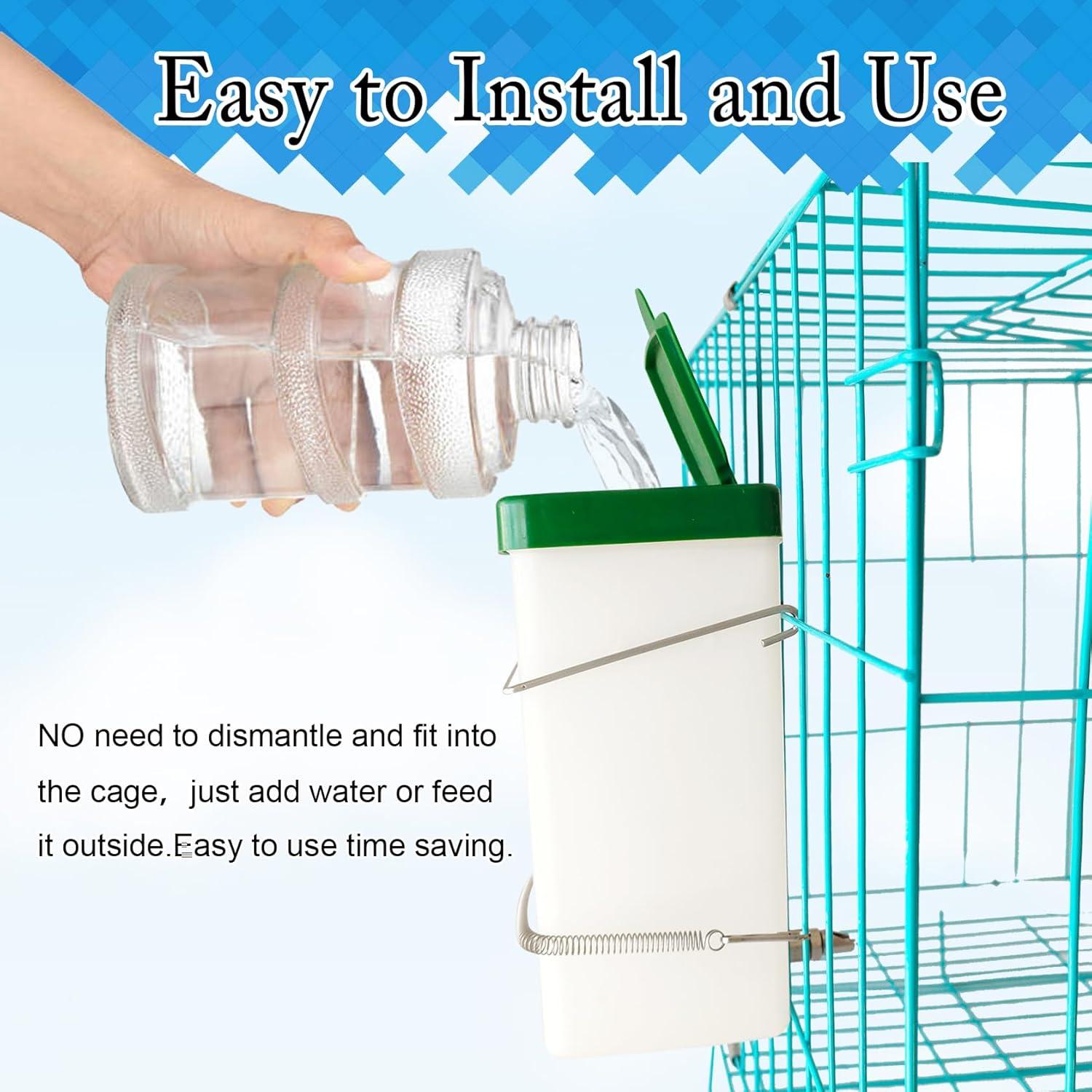 Bebedero para Conejos Cyrading 1L Acero Inoxidable Antifugas