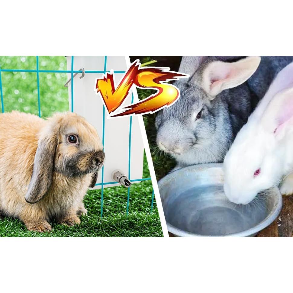 Bebedero para Conejos Cyrading 1L Acero Inoxidable Antifugas