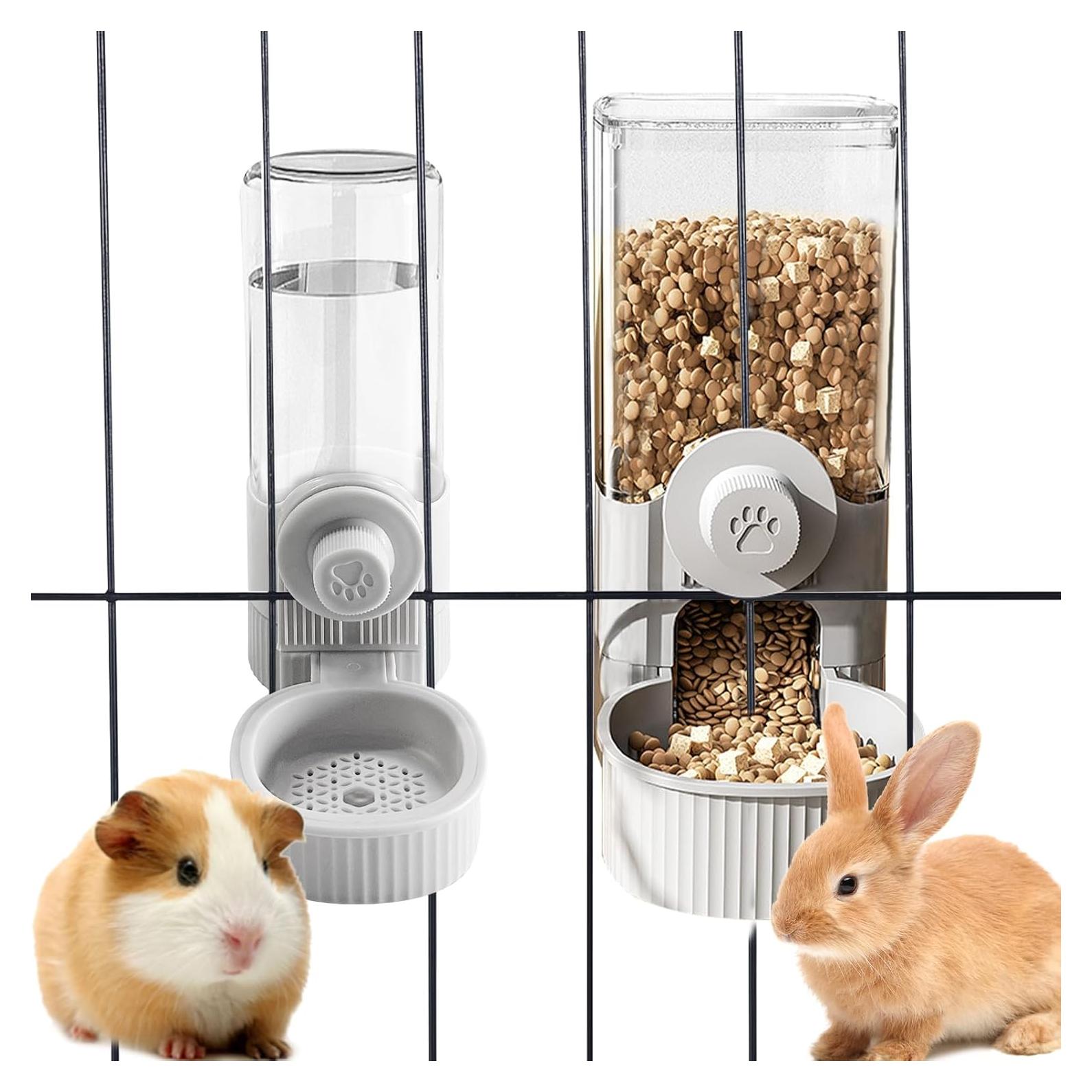 Dispensador Automático de Comida y Agua YumSur 41Oz Gris