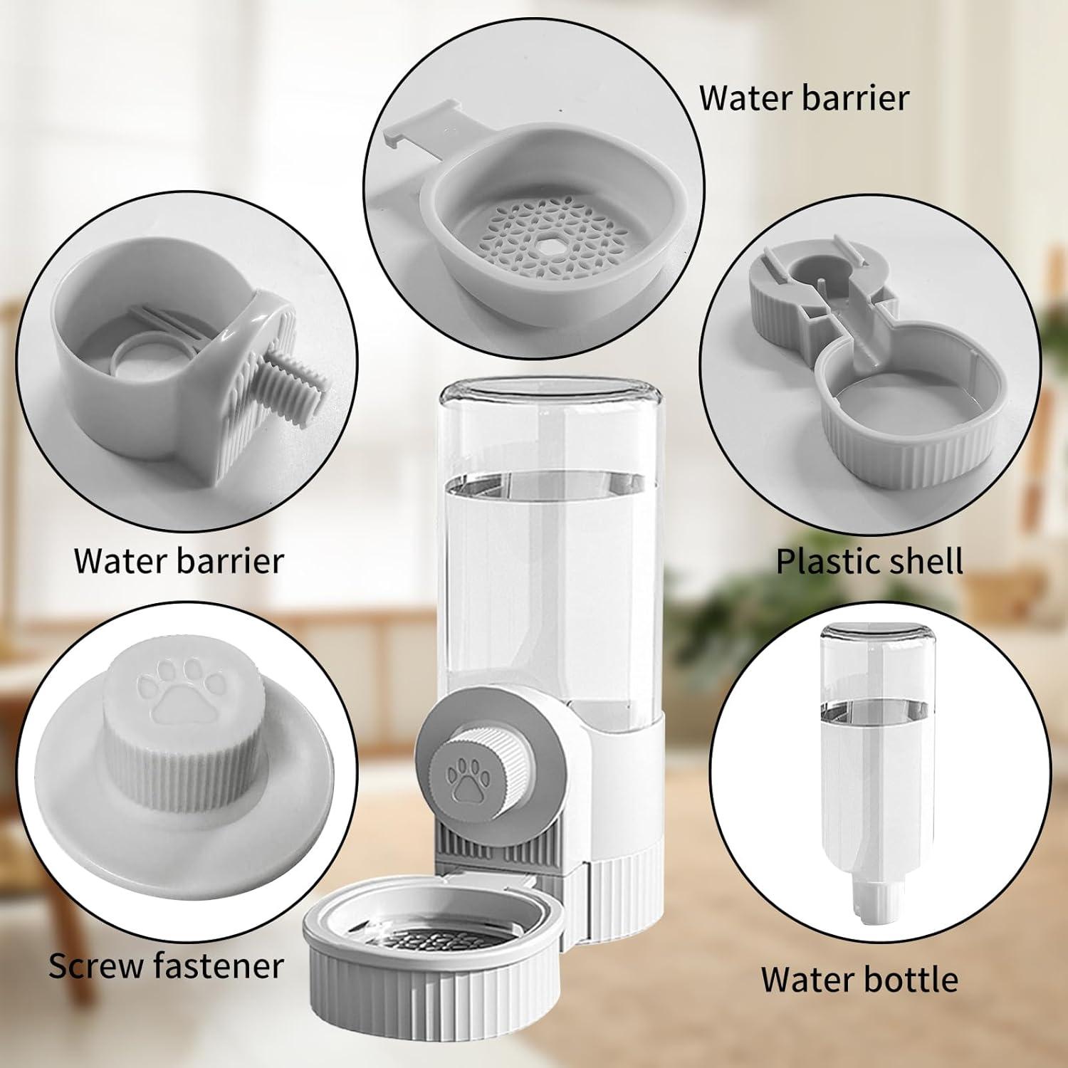 Dispensador Automático de Comida y Agua YumSur 41Oz Gris