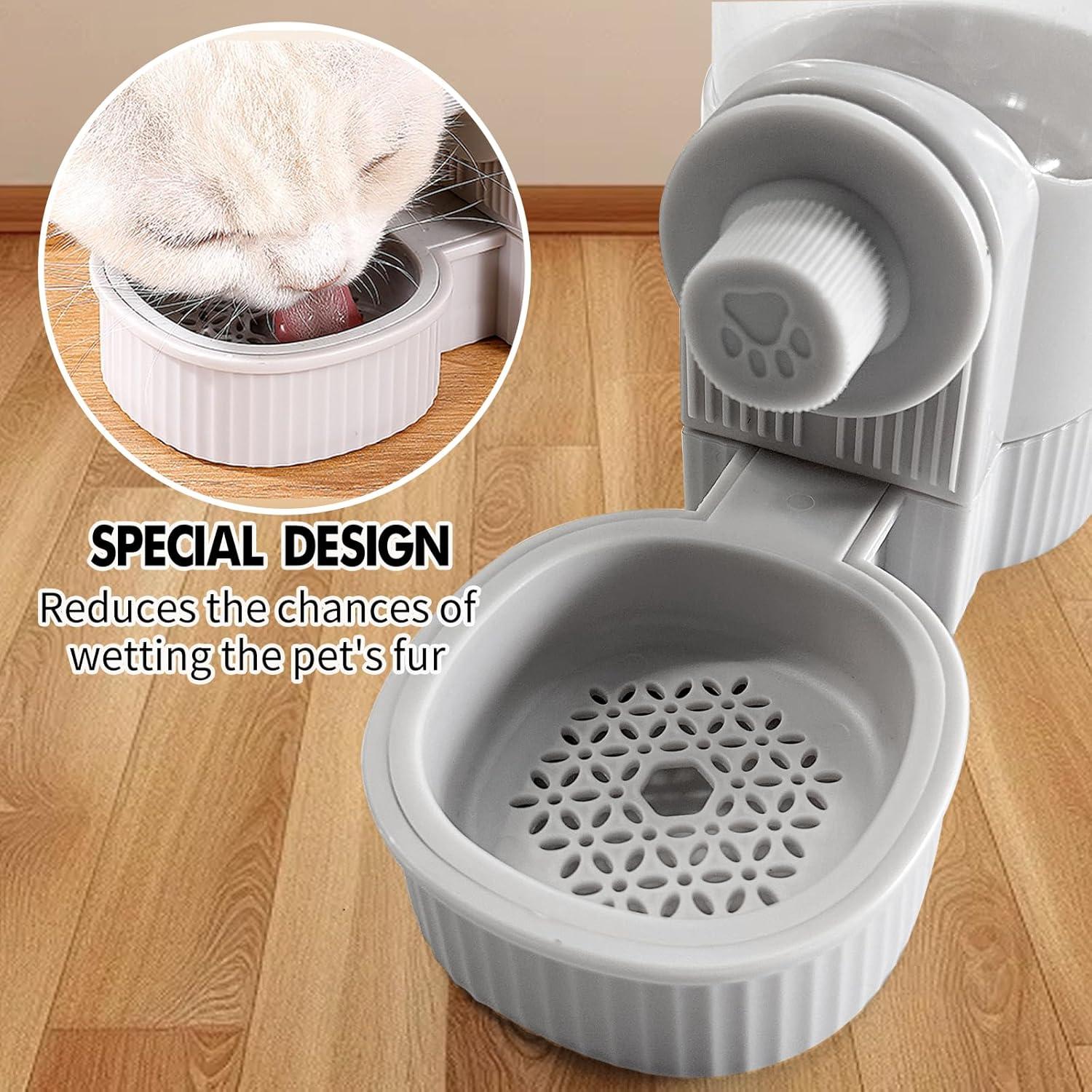 Dispensador Automático de Comida y Agua YumSur 41Oz Gris