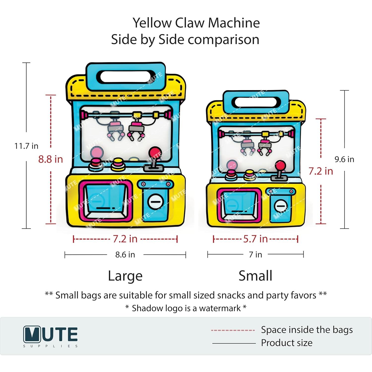 Paquete de 20 Bolsas de Regalo Amarillo Mute Supplies 20x19 cm