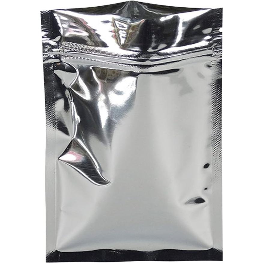 100 Bolsas Mylar Reutilizables MITOB 9x13cm Cierre Cremallera