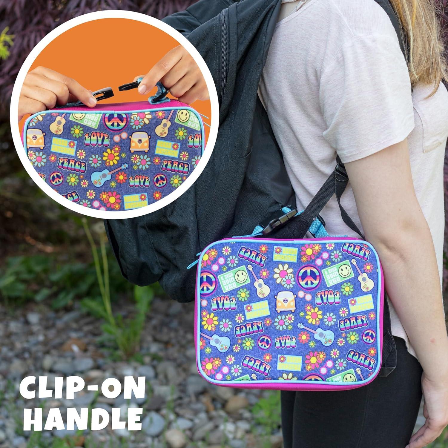 Bolsa Térmica de Almuerzo Bentology Retro Hippie 25.4x20.3cm