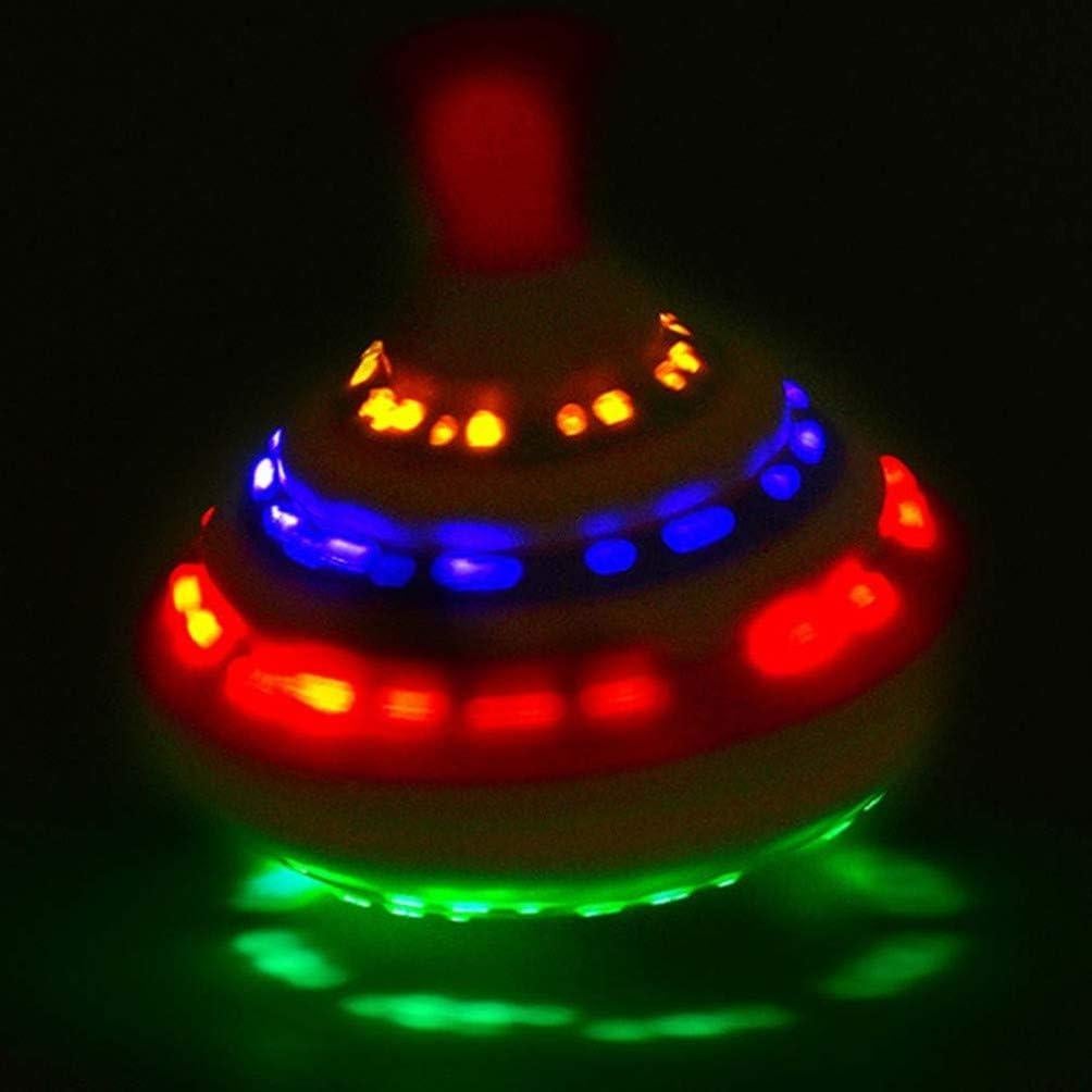 Trompo Musical LED Toyvian Mini 11x11 cm para Niños